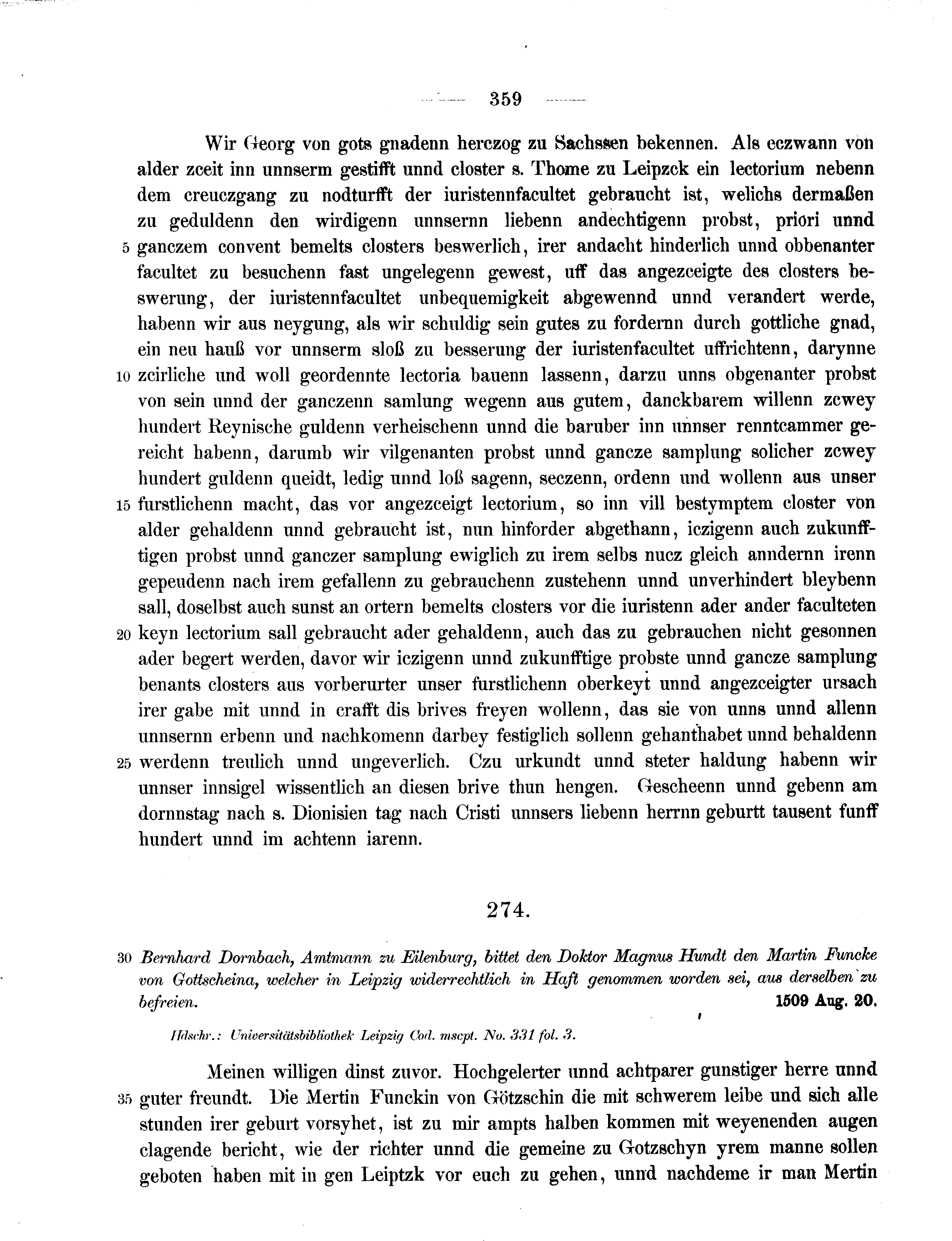 Historische Urkunde Seite 359 aus Band cds2_11