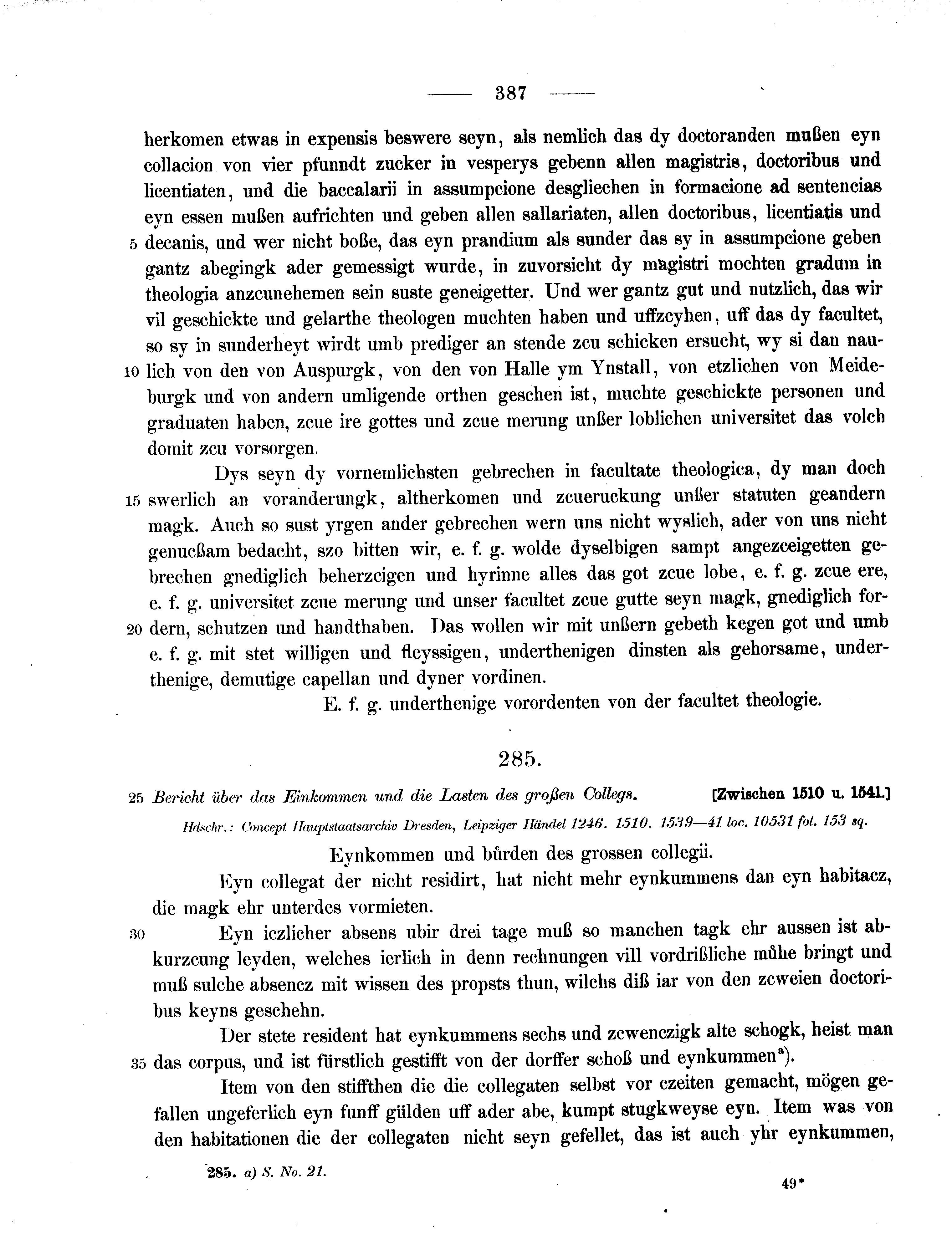 Historische Urkunde Seite 387 aus Band cds2_11