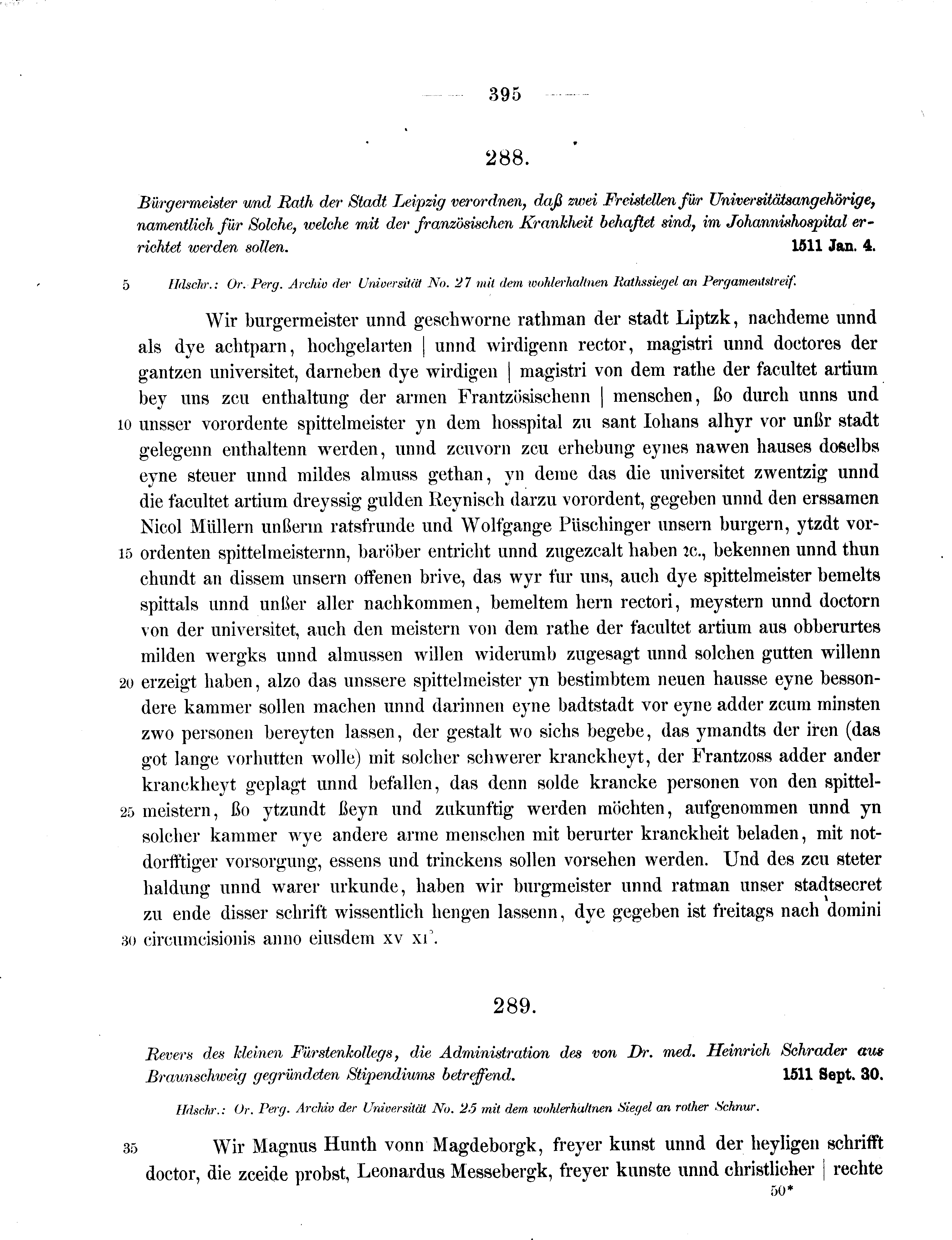 Historische Urkunde Seite 395 aus Band cds2_11