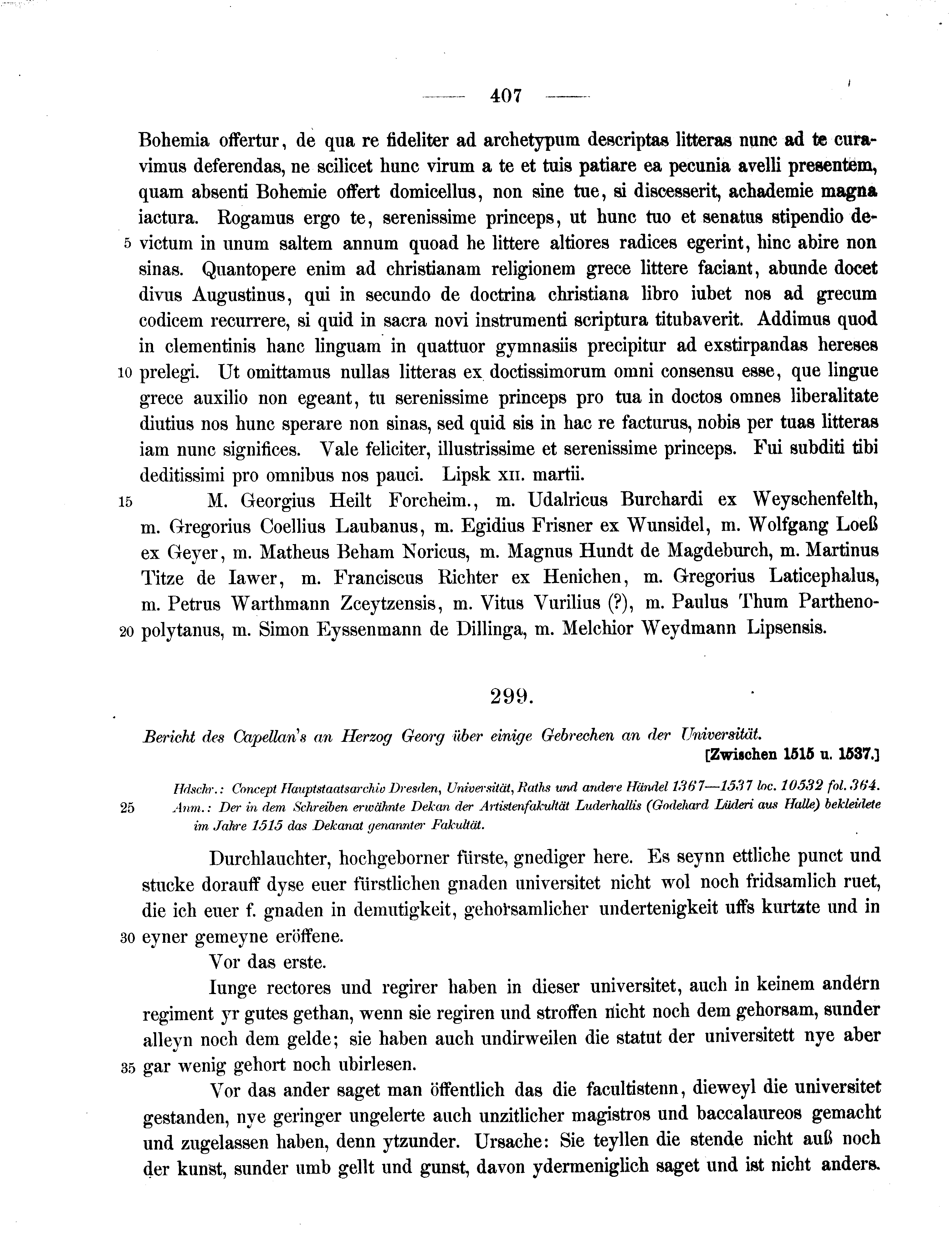 Historische Urkunde Seite 407 aus Band cds2_11