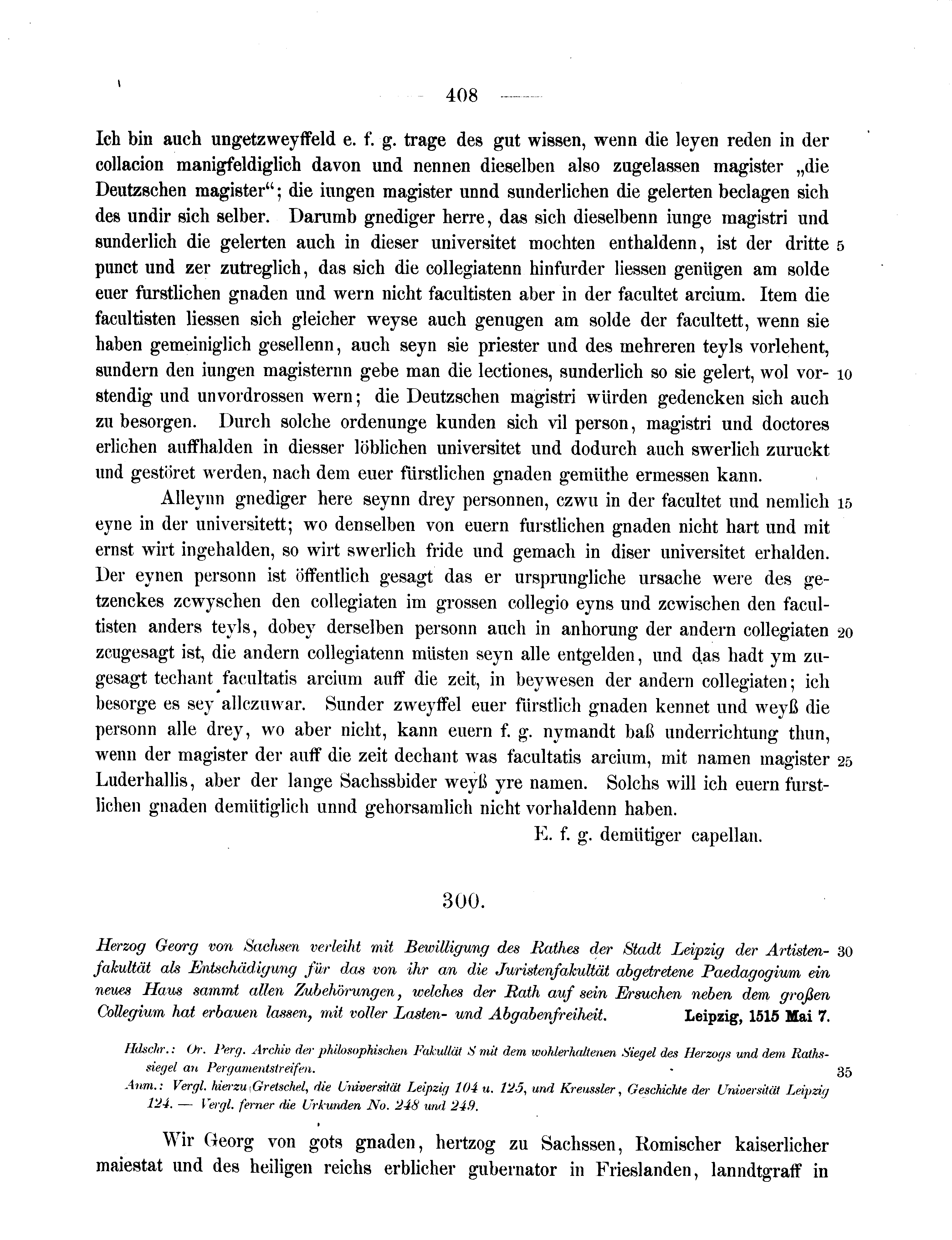 Historische Urkunde Seite 408 aus Band cds2_11