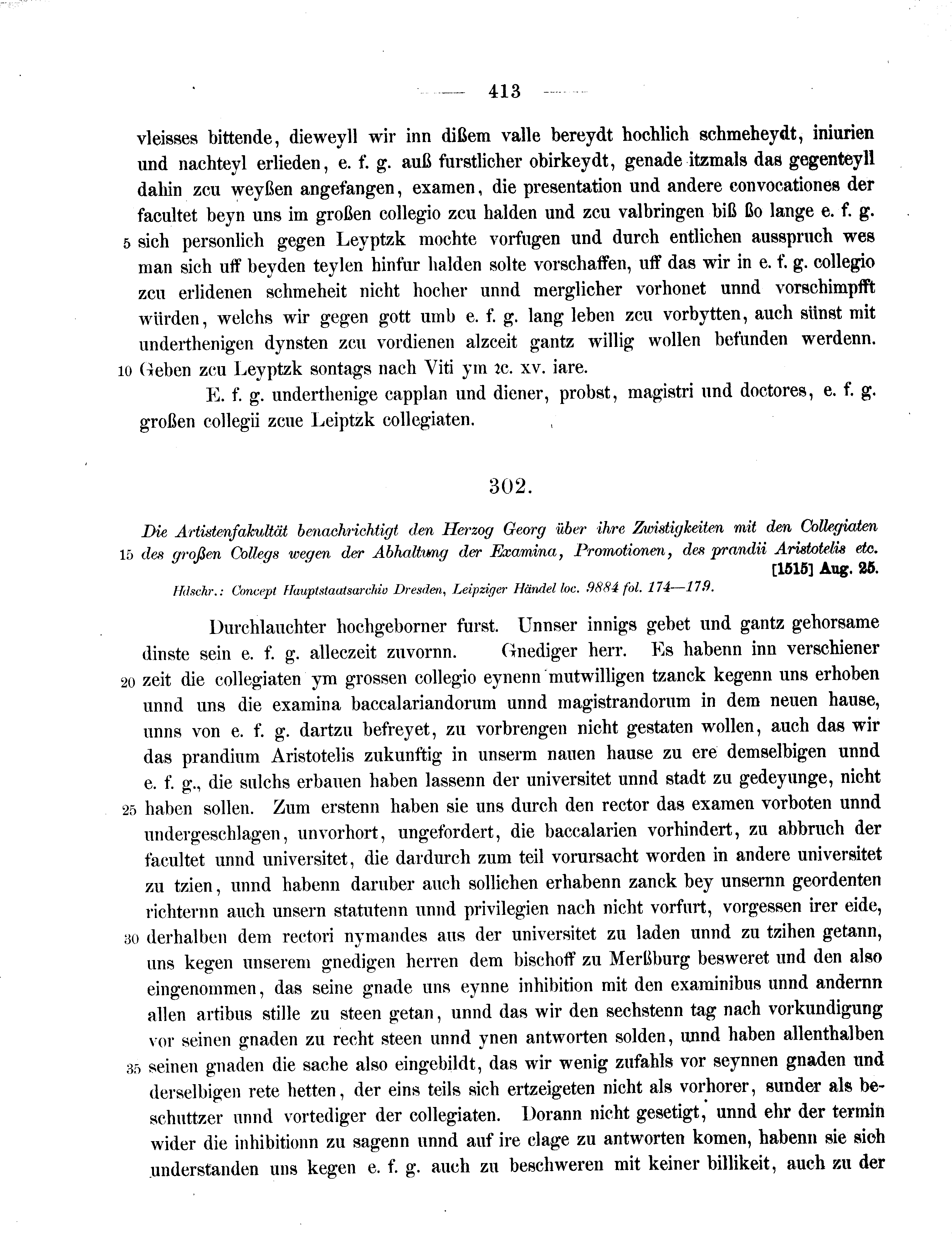 Historische Urkunde Seite 413 aus Band cds2_11