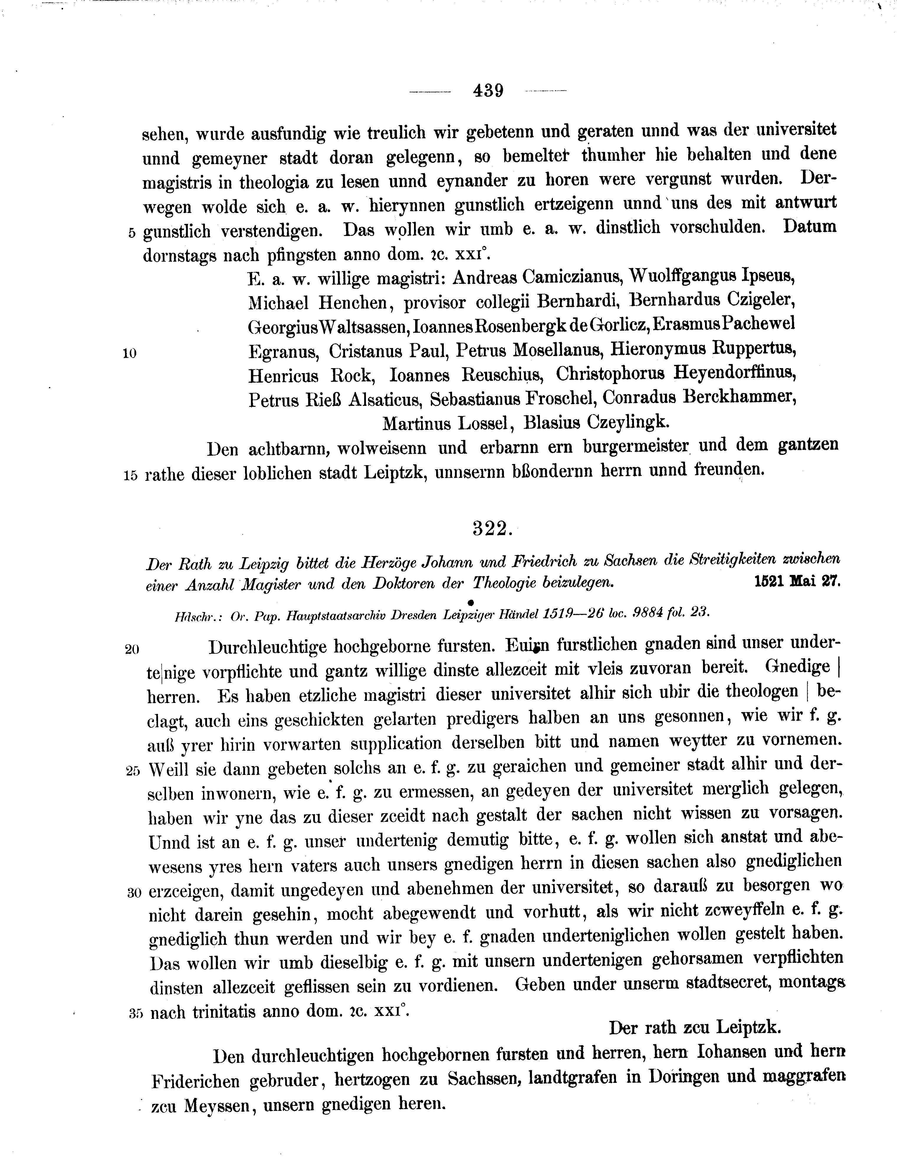 Historische Urkunde Seite 439 aus Band cds2_11