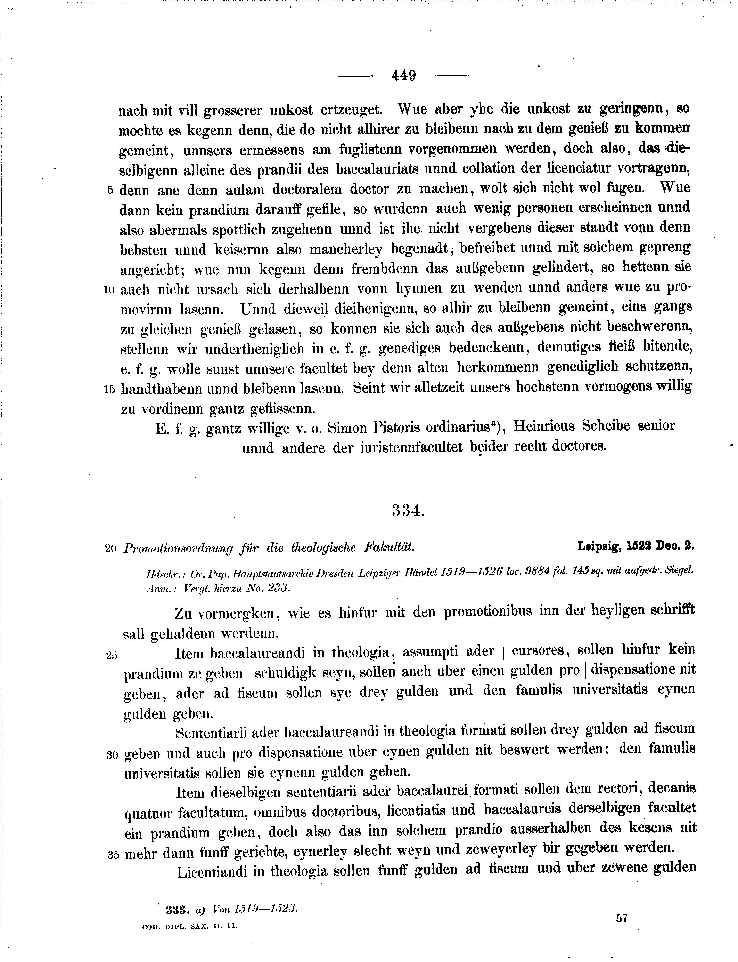 Historische Urkunde Seite 449 aus Band cds2_11