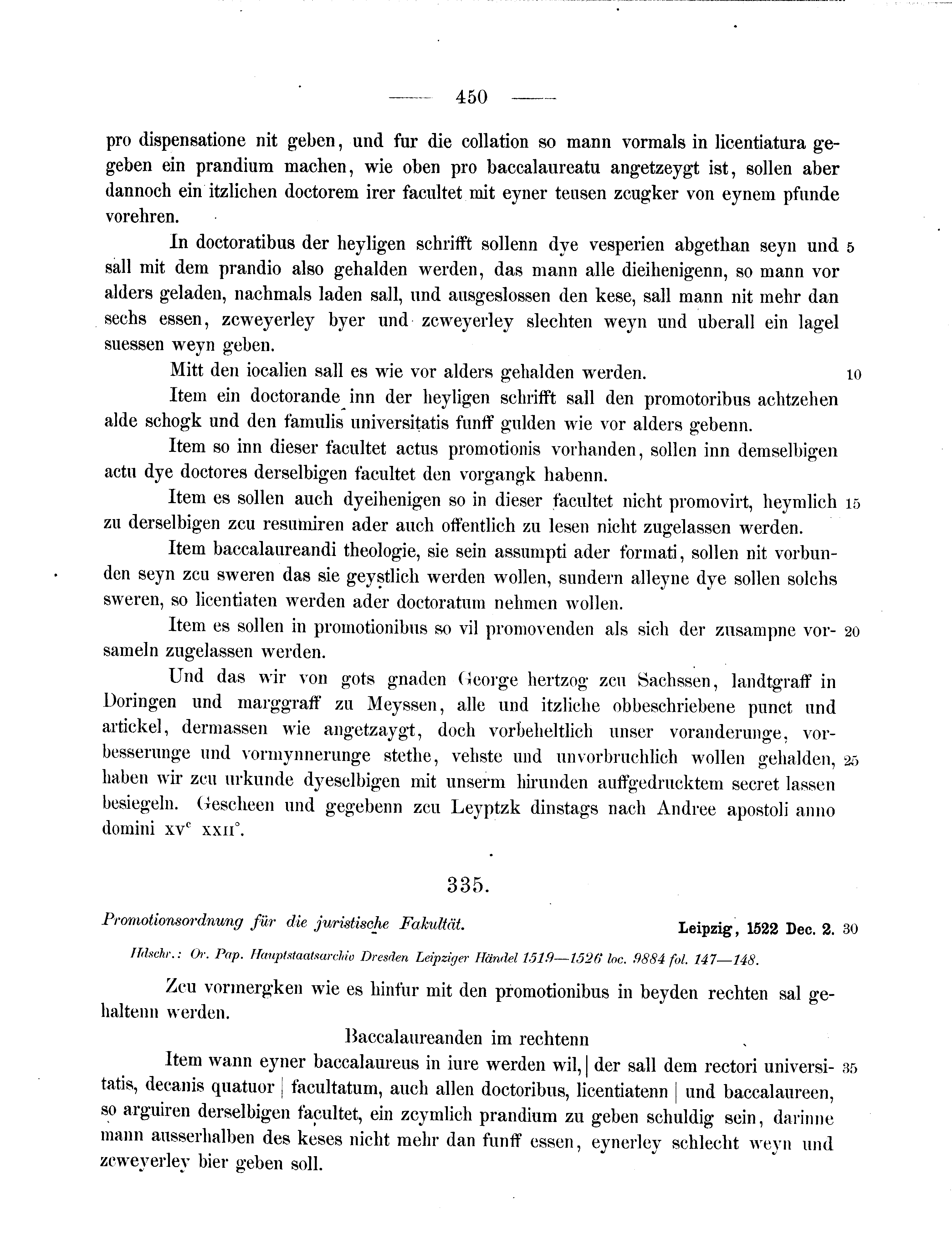 Historische Urkunde Seite 450 aus Band cds2_11