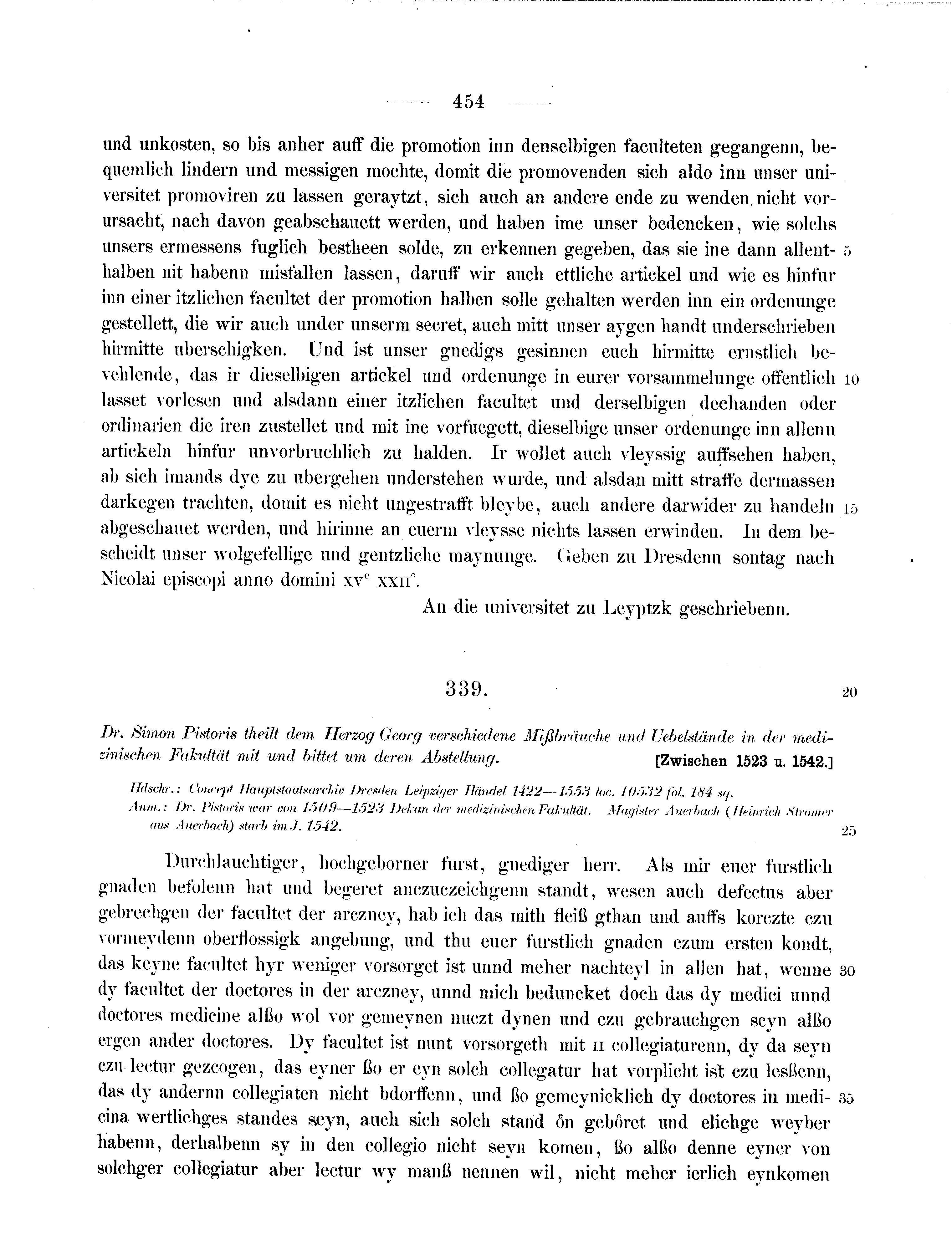 Historische Urkunde Seite 454 aus Band cds2_11