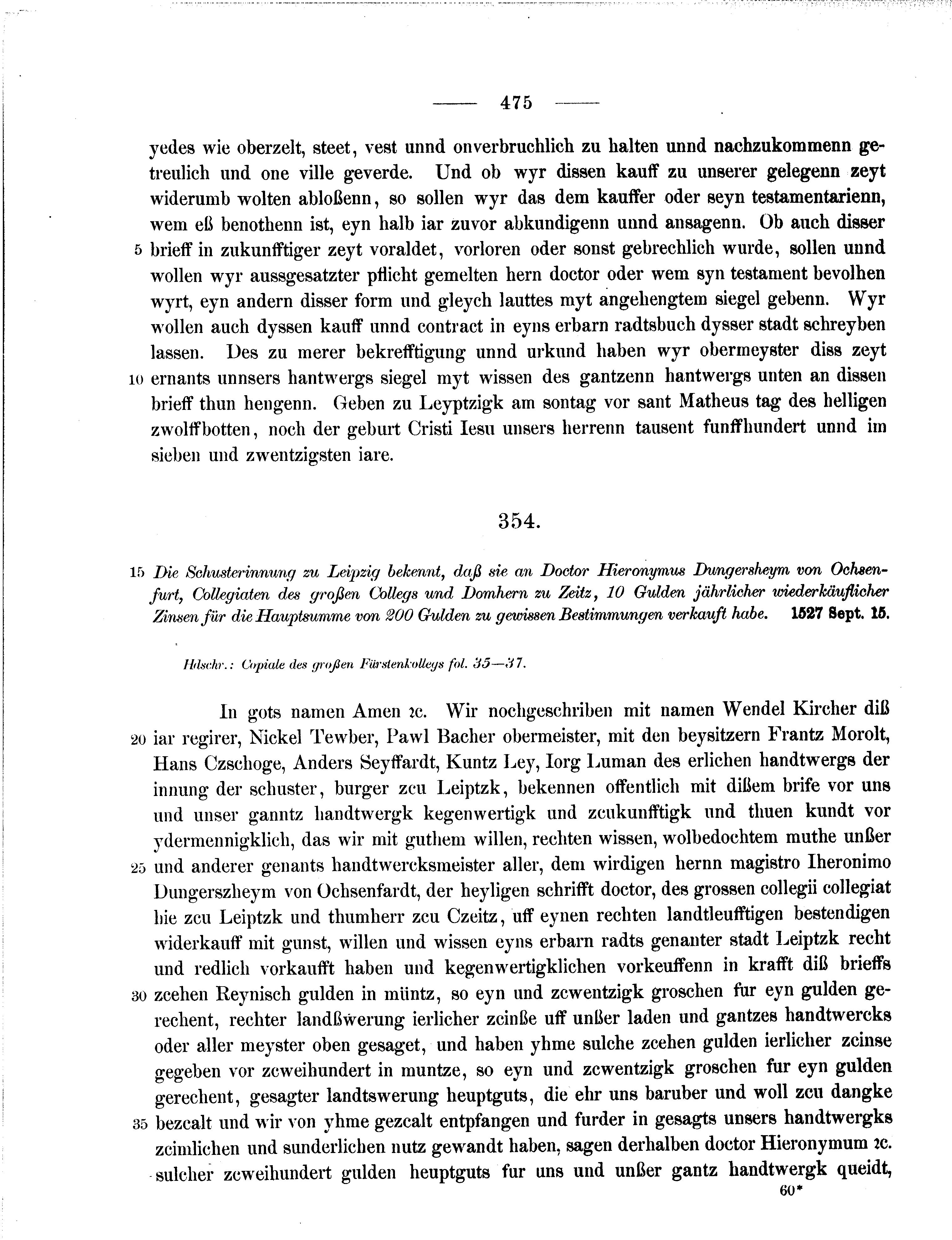 Historische Urkunde Seite 475 aus Band cds2_11