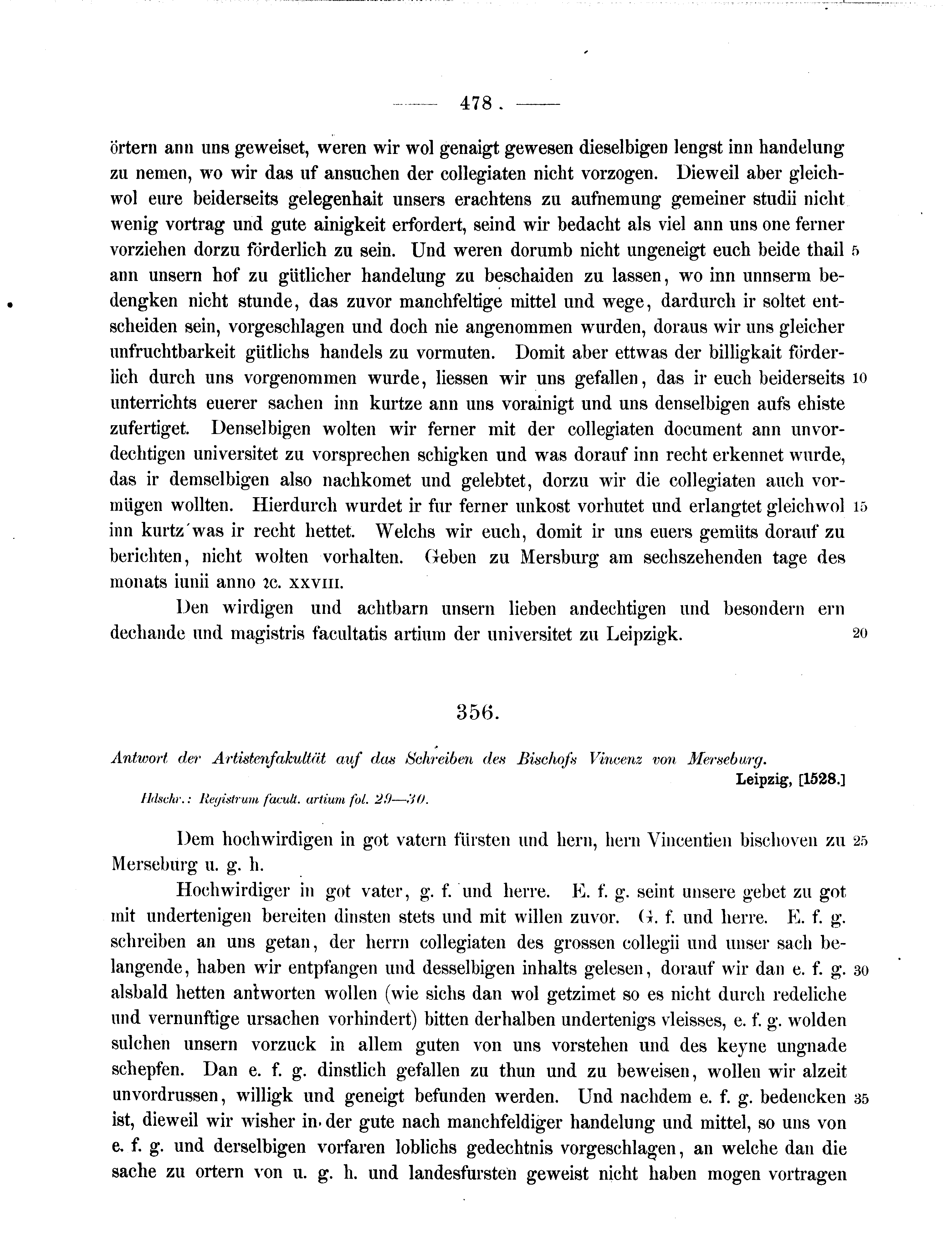 Historische Urkunde Seite 478 aus Band cds2_11