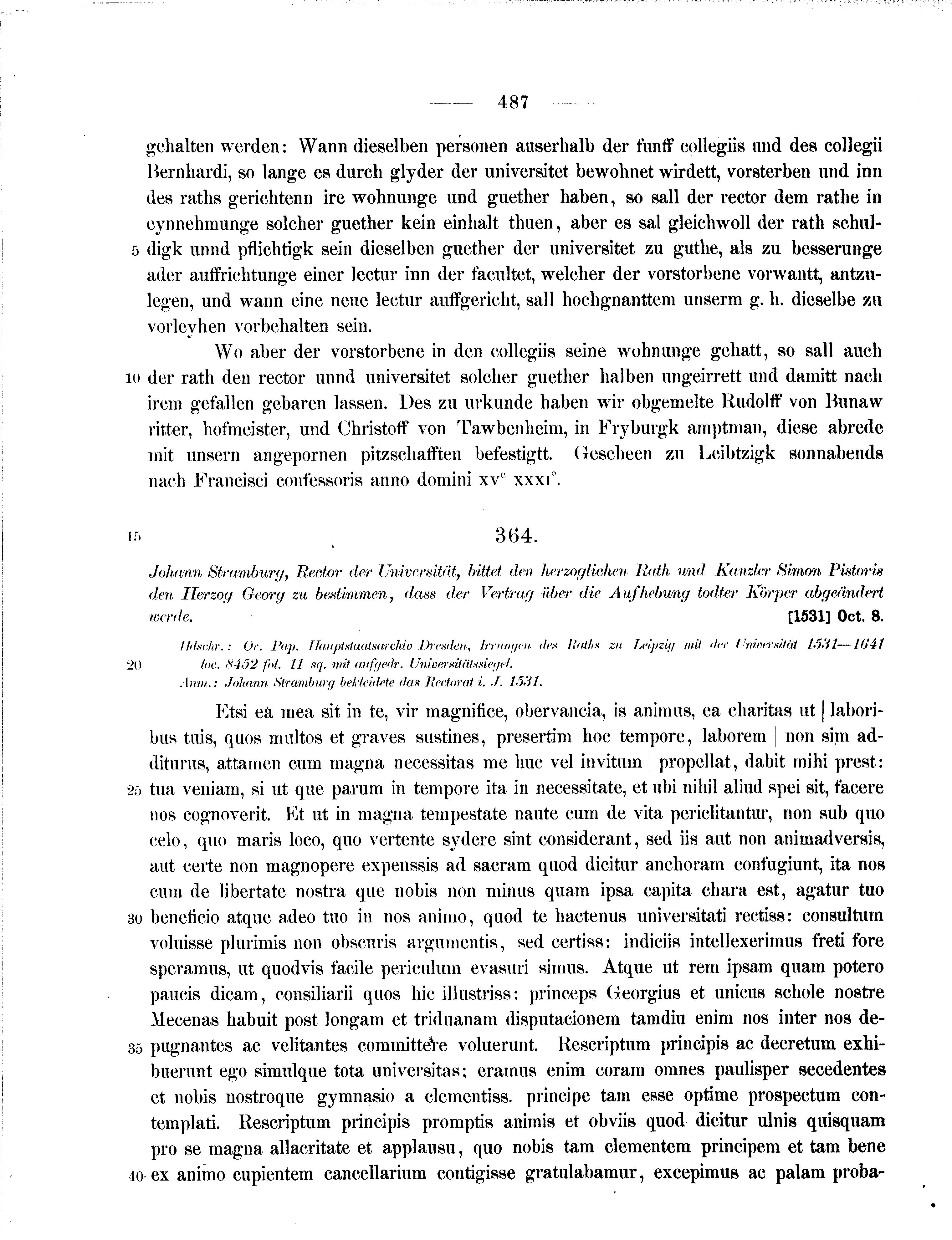 Historische Urkunde Seite 487 aus Band cds2_11