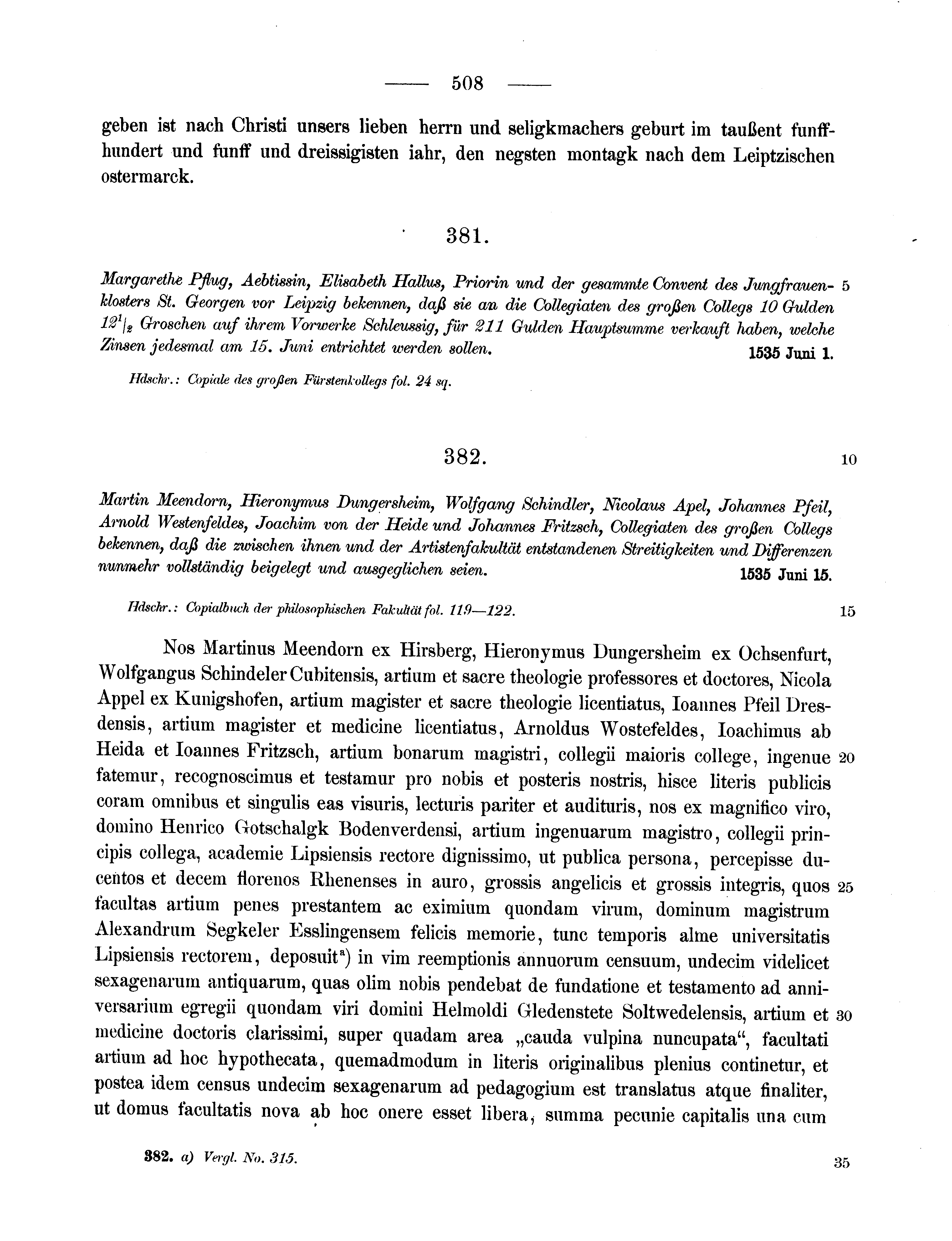 Historische Urkunde Seite 508 aus Band cds2_11