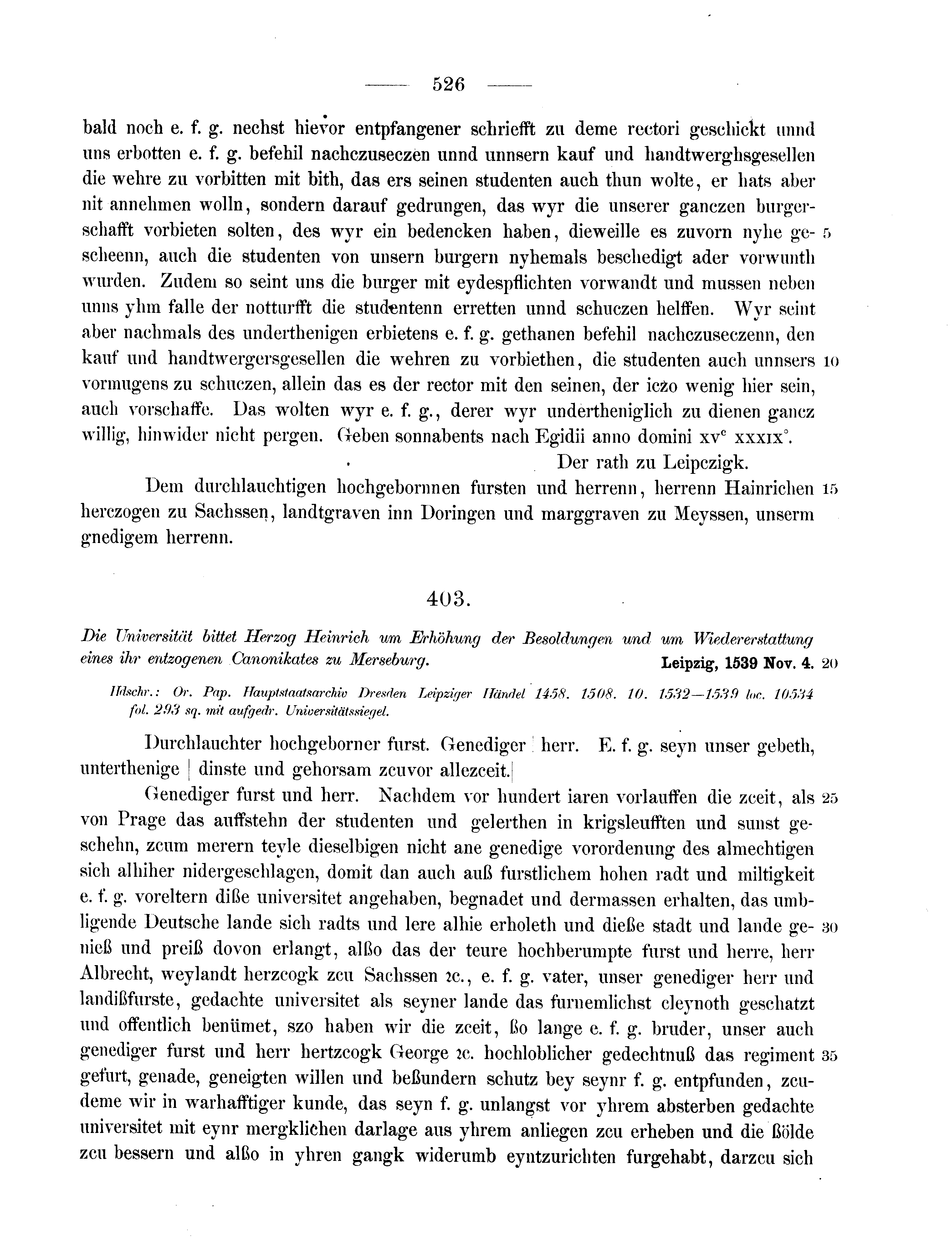 Historische Urkunde Seite 526 aus Band cds2_11