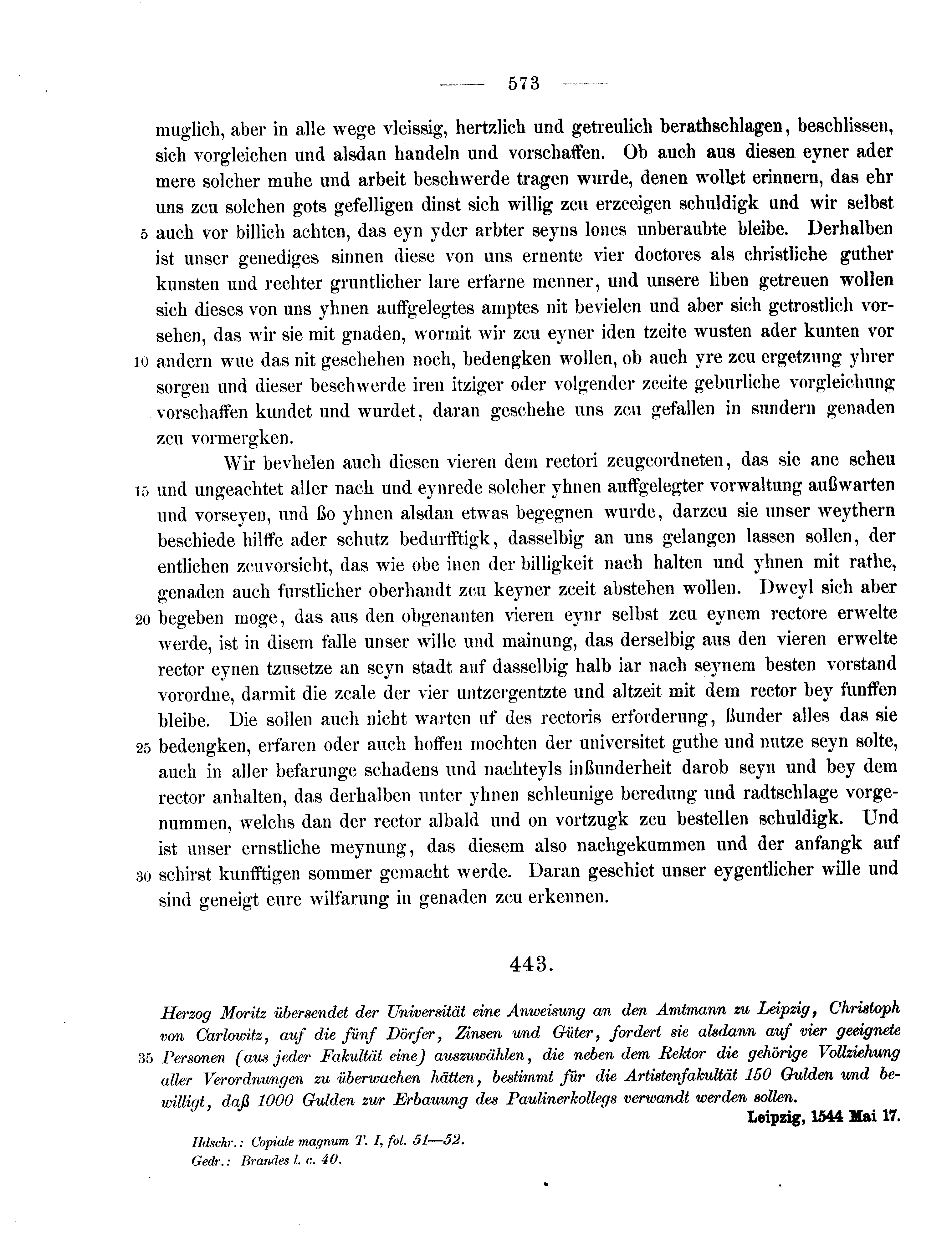 Historische Urkunde Seite 573 aus Band cds2_11