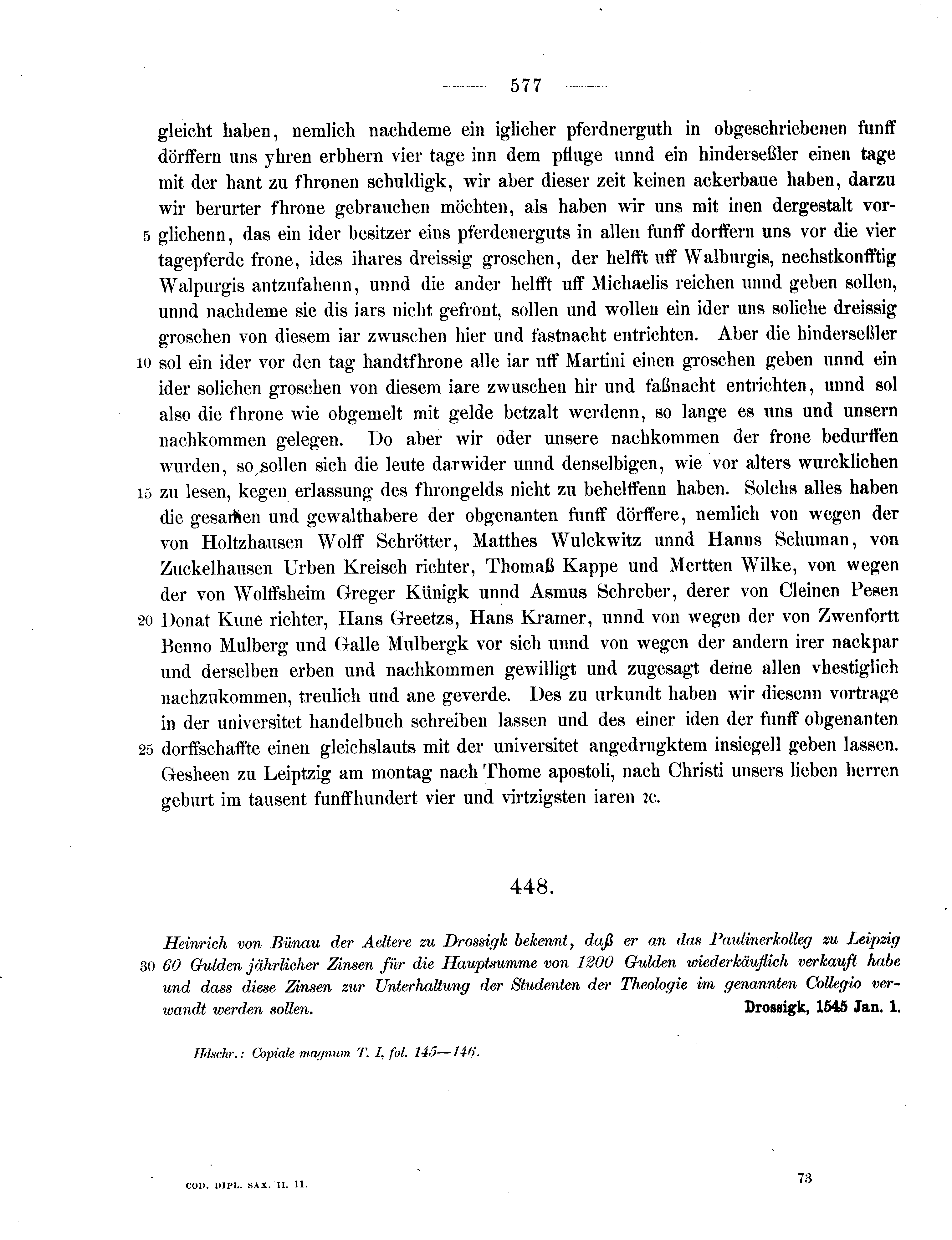 Historische Urkunde Seite 577 aus Band cds2_11