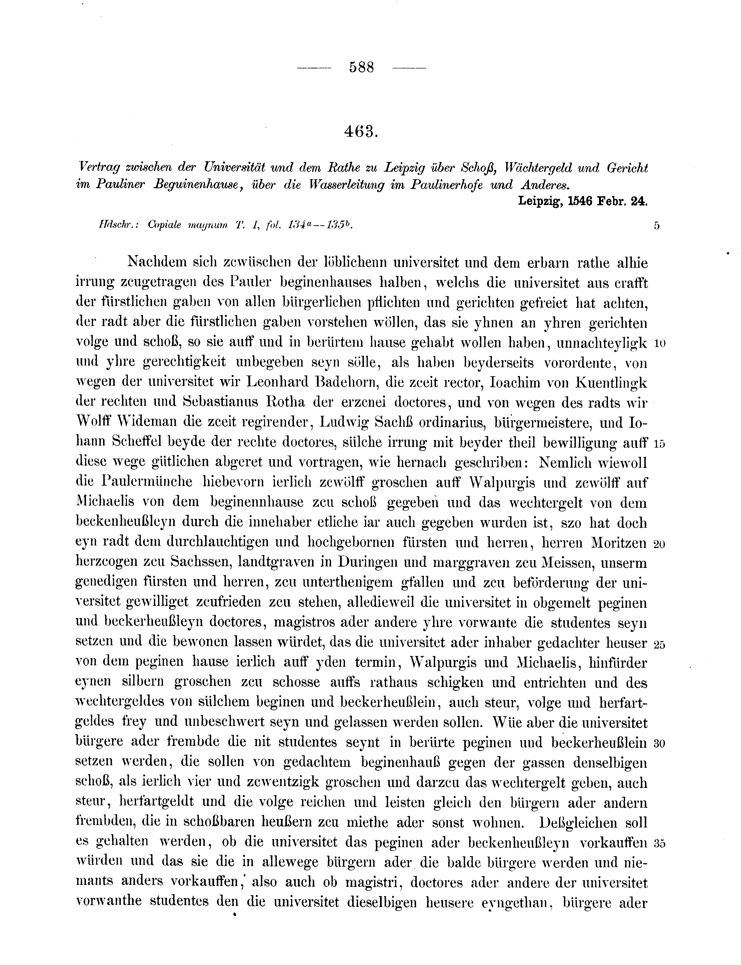 Historische Urkunde Seite 588 aus Band cds2_11