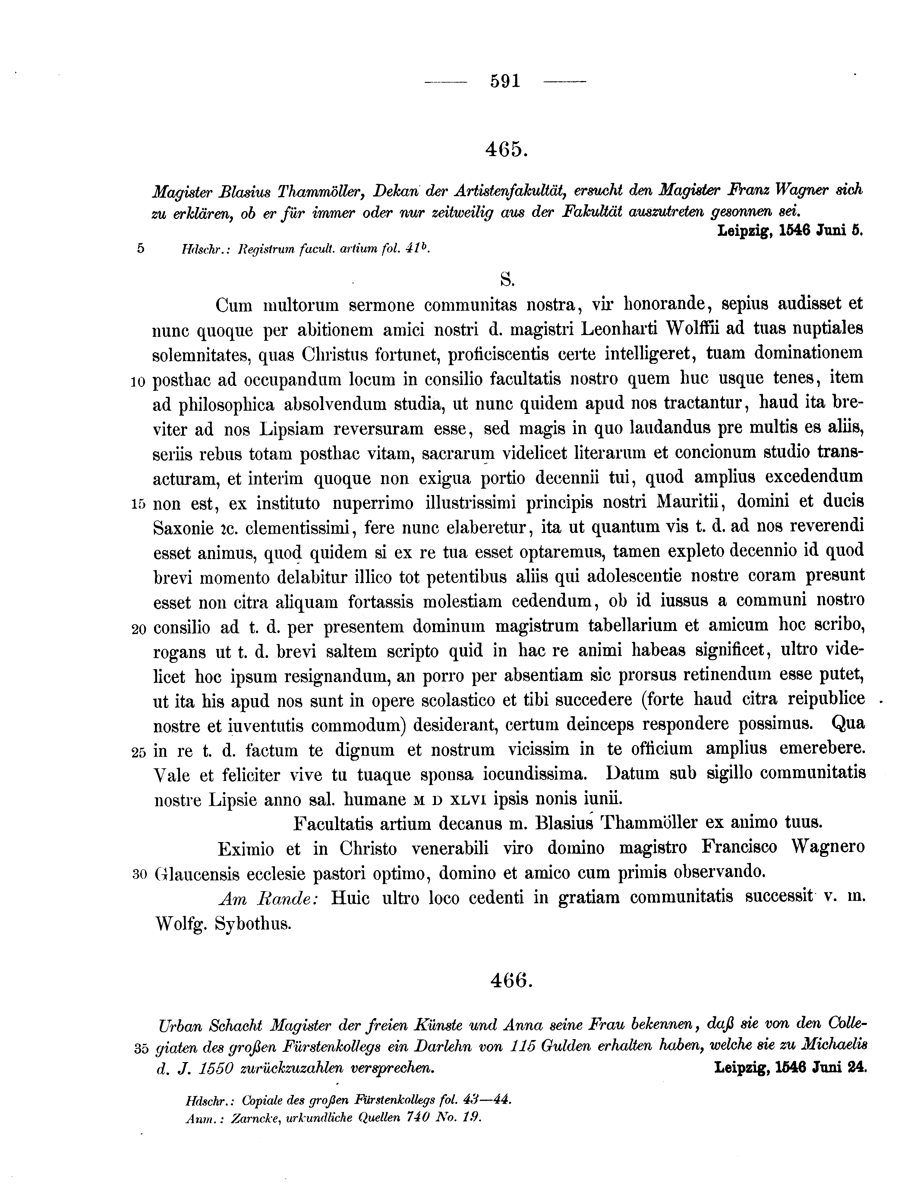 Historische Urkunde Seite 591 aus Band cds2_11