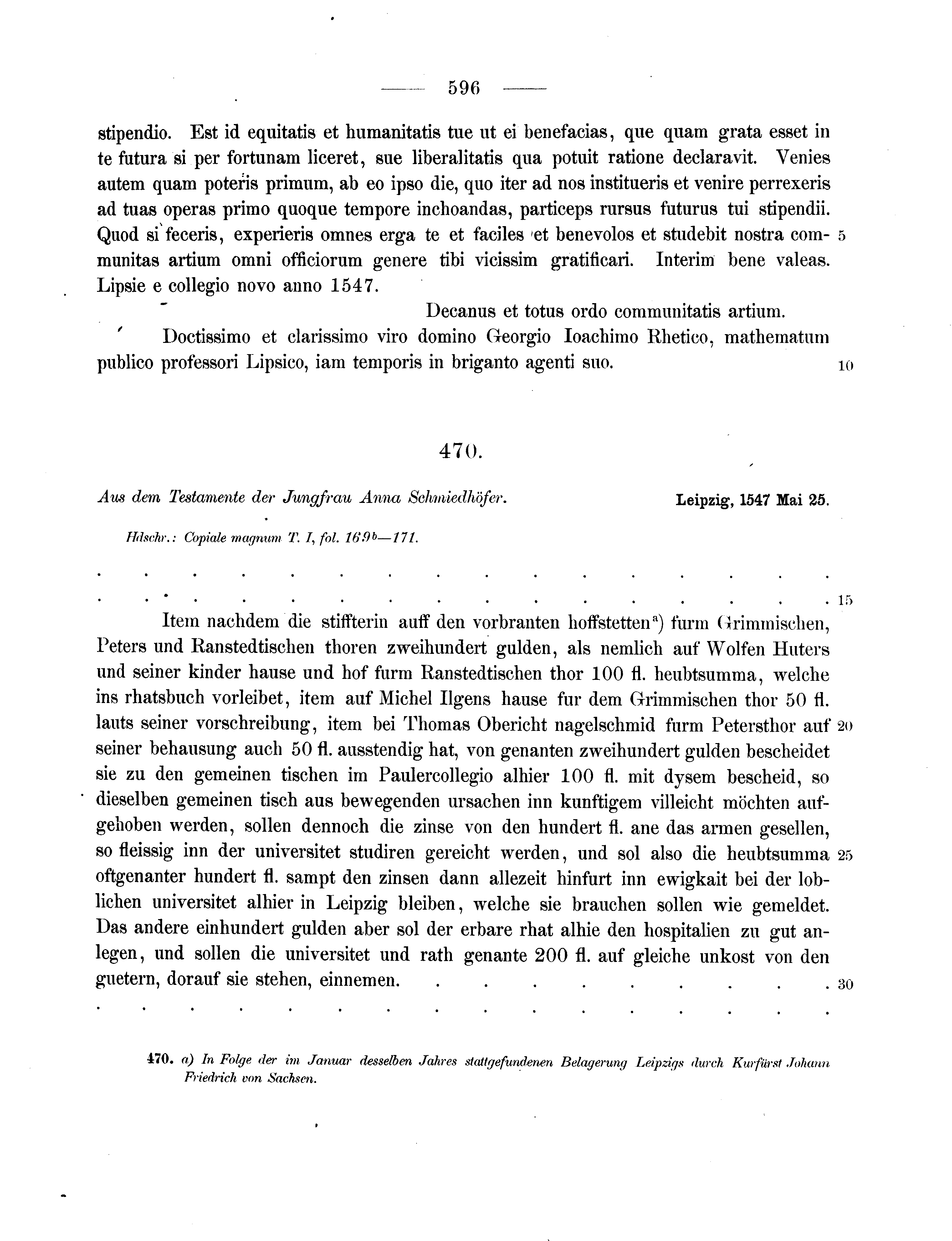 Historische Urkunde Seite 596 aus Band cds2_11