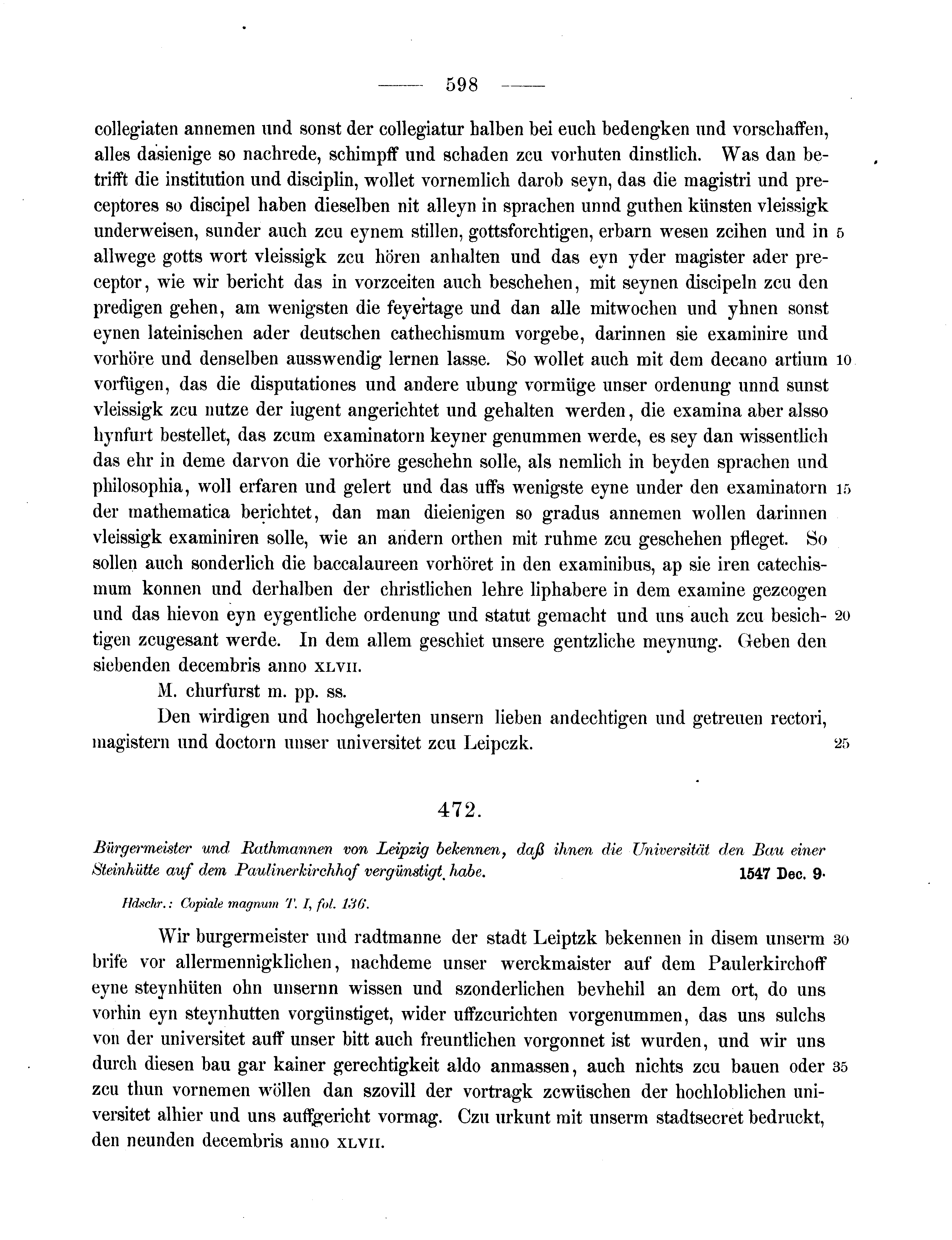 Historische Urkunde Seite 598 aus Band cds2_11