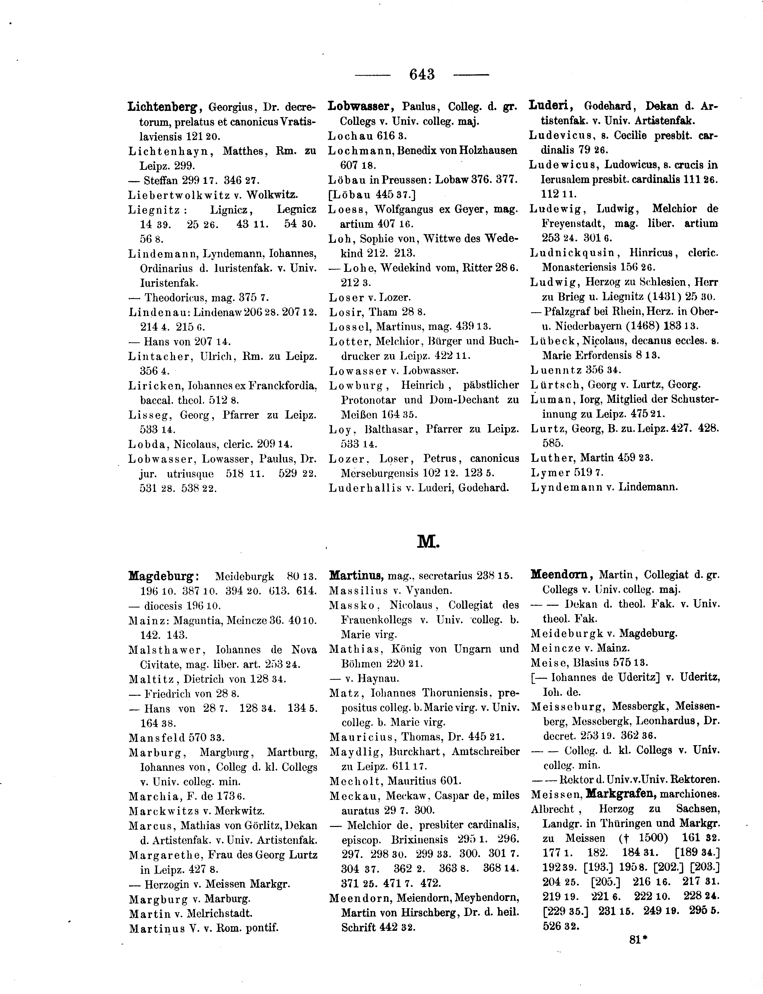 Historische Urkunde Seite 643 aus Band cds2_11