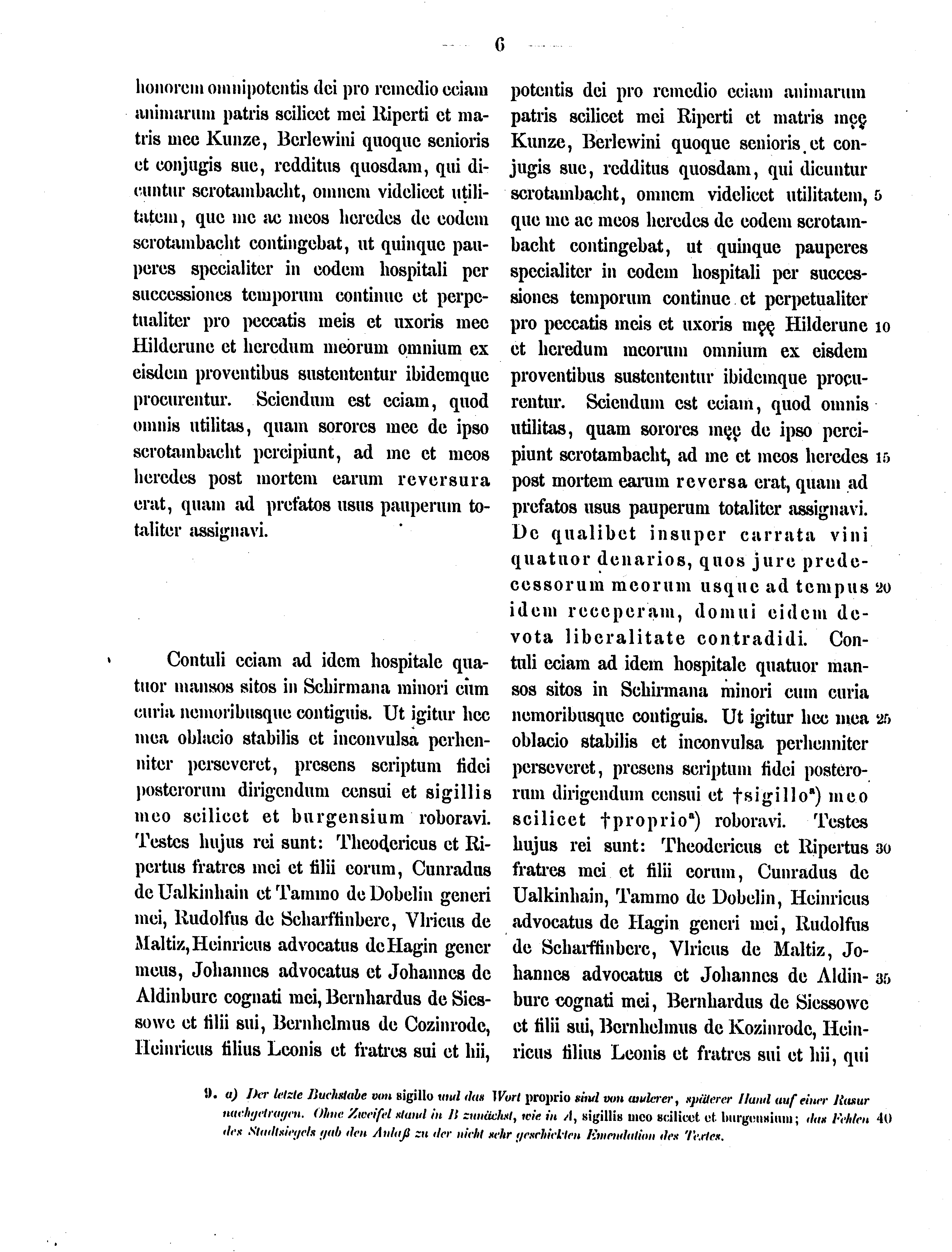 Historische Urkunde Seite 6 aus Band cds2_12