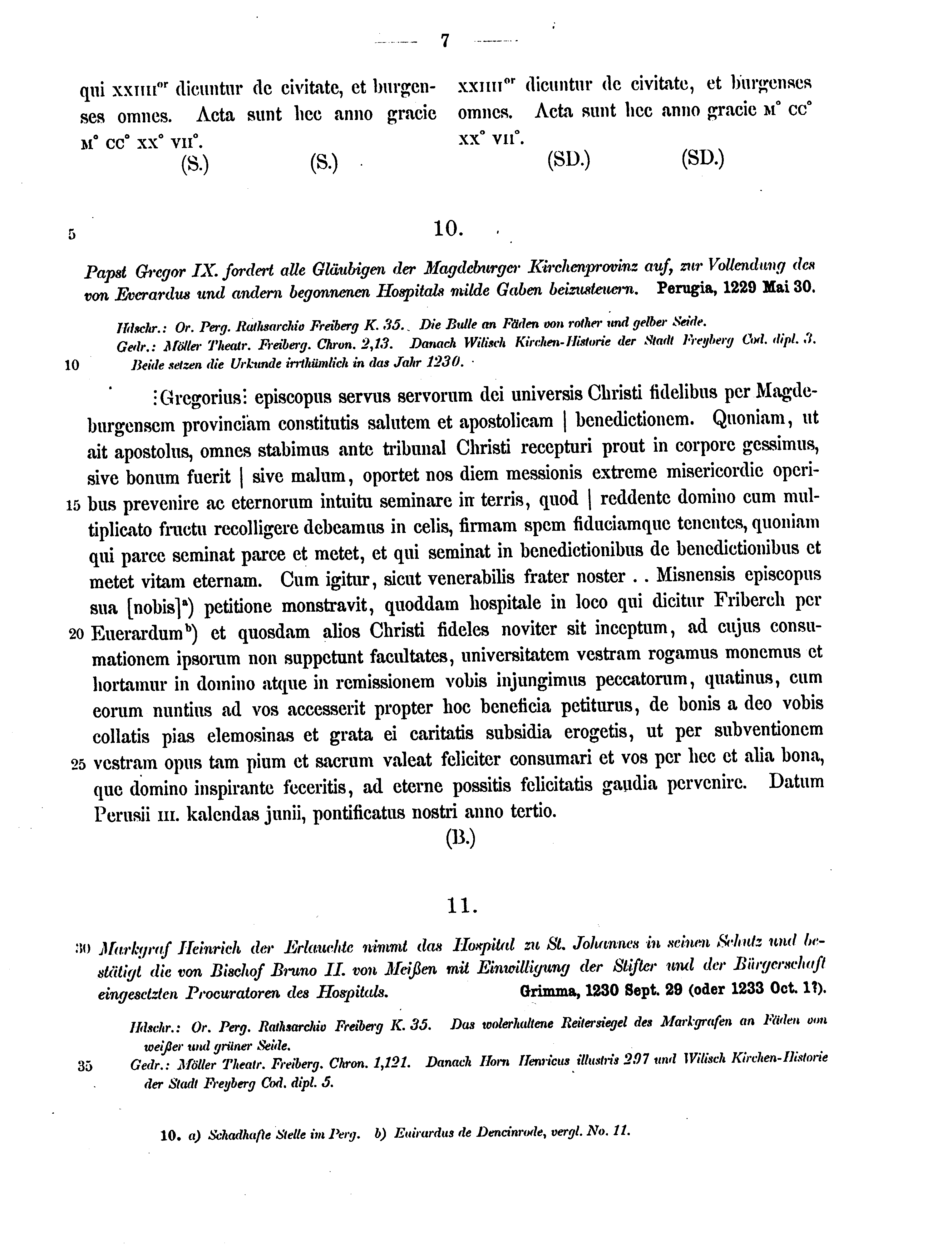 Historische Urkunde Seite 7 aus Band cds2_12