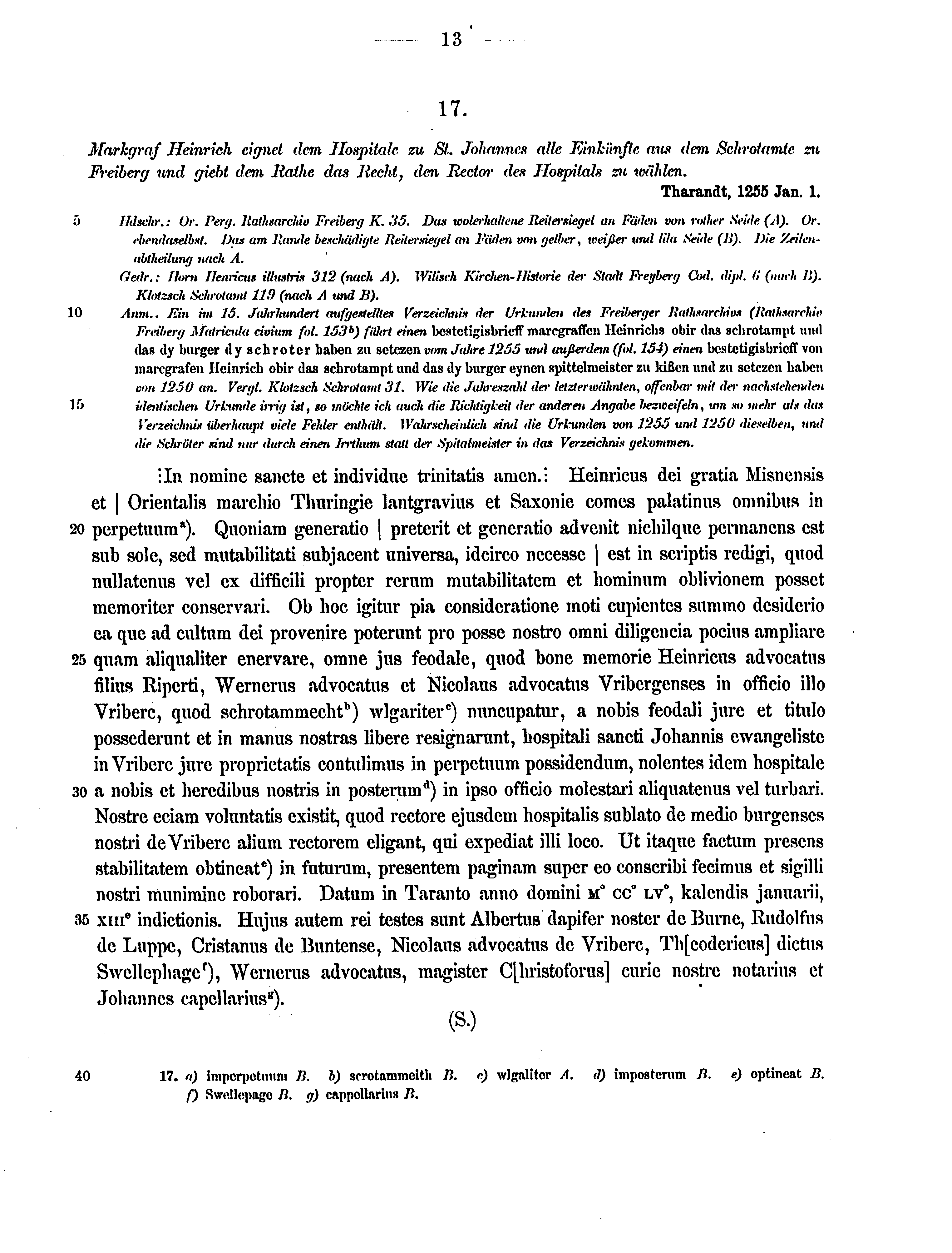 Historische Urkunde Seite 13 aus Band cds2_12