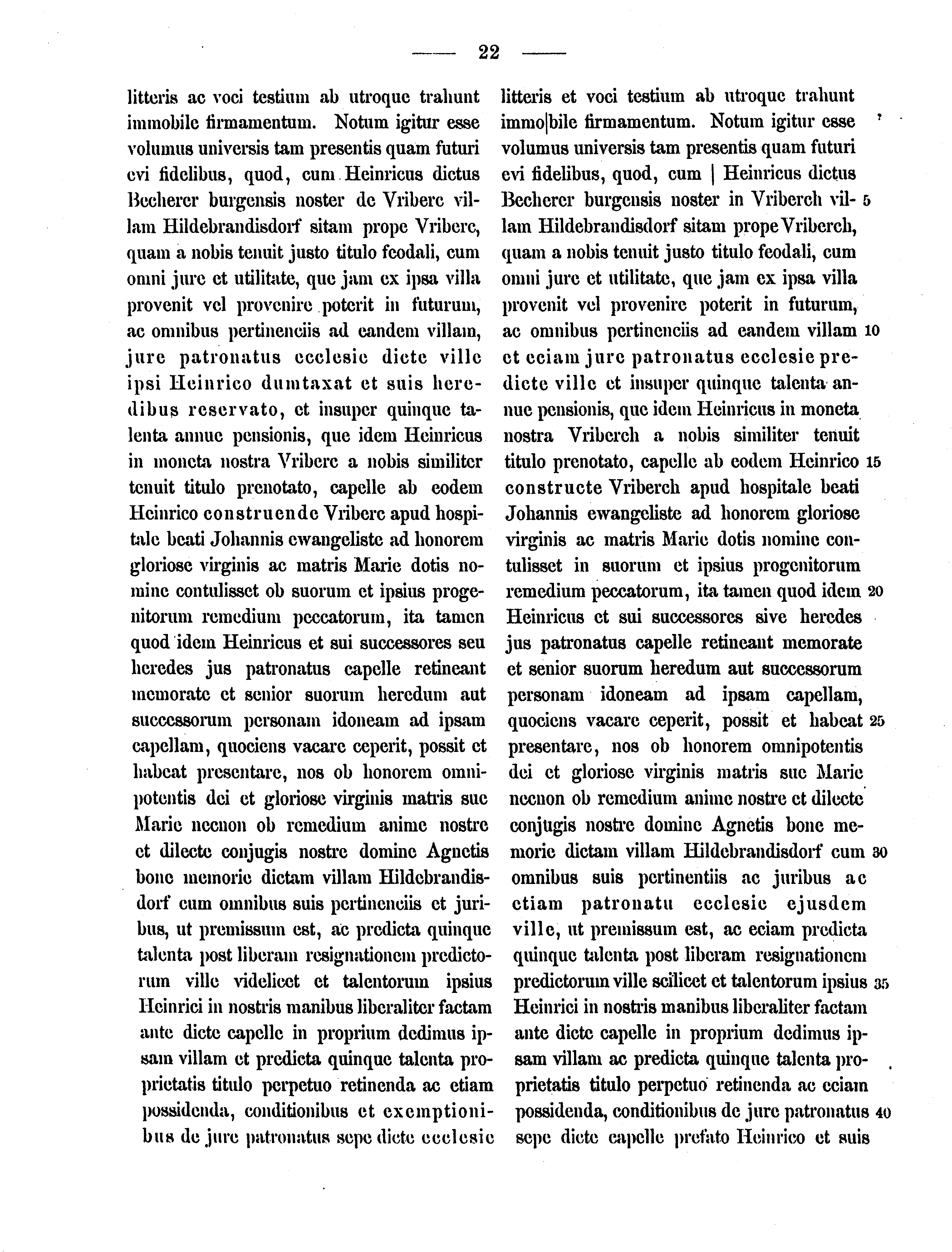 Historische Urkunde Seite 22 aus Band cds2_12