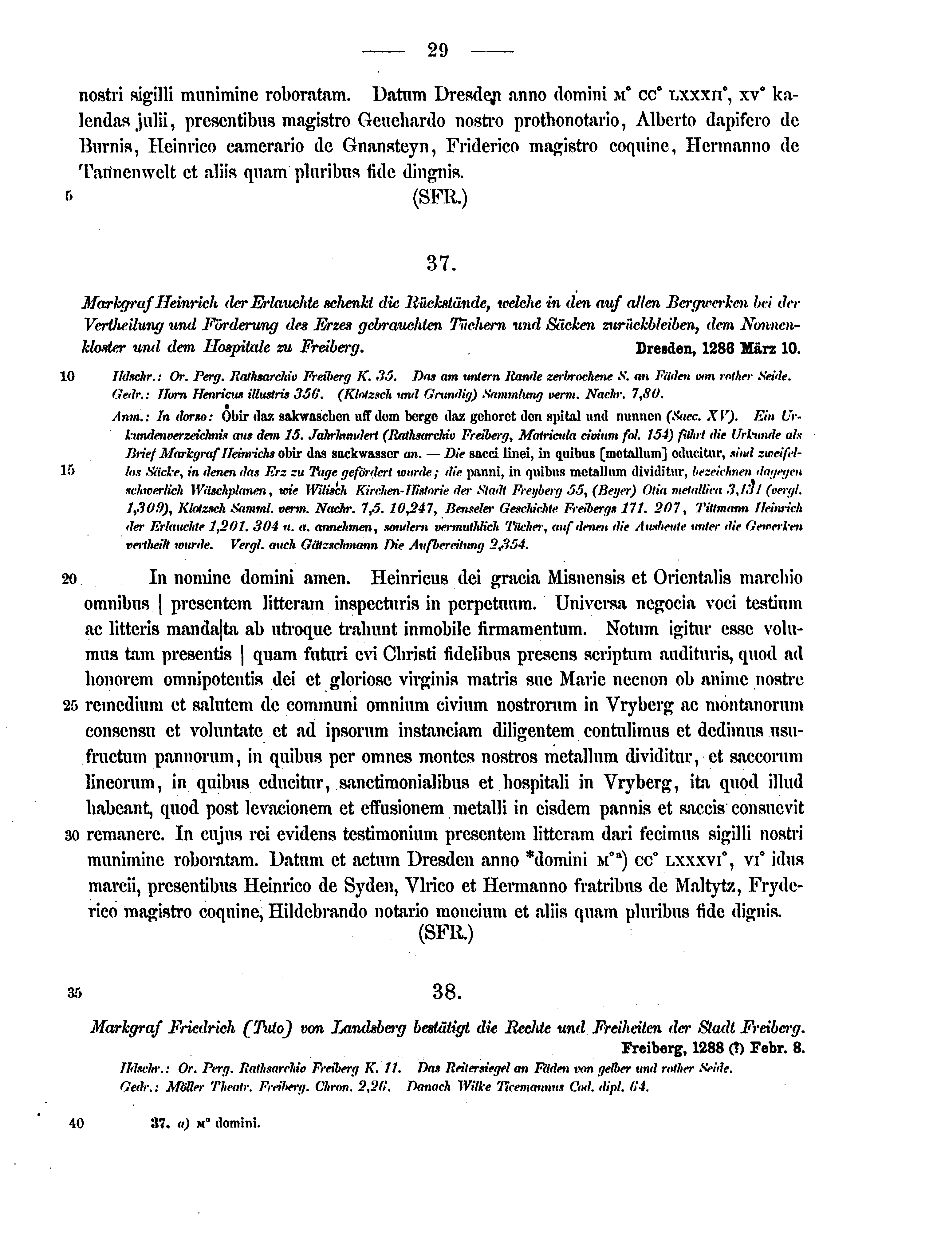 Historische Urkunde Seite 29 aus Band cds2_12