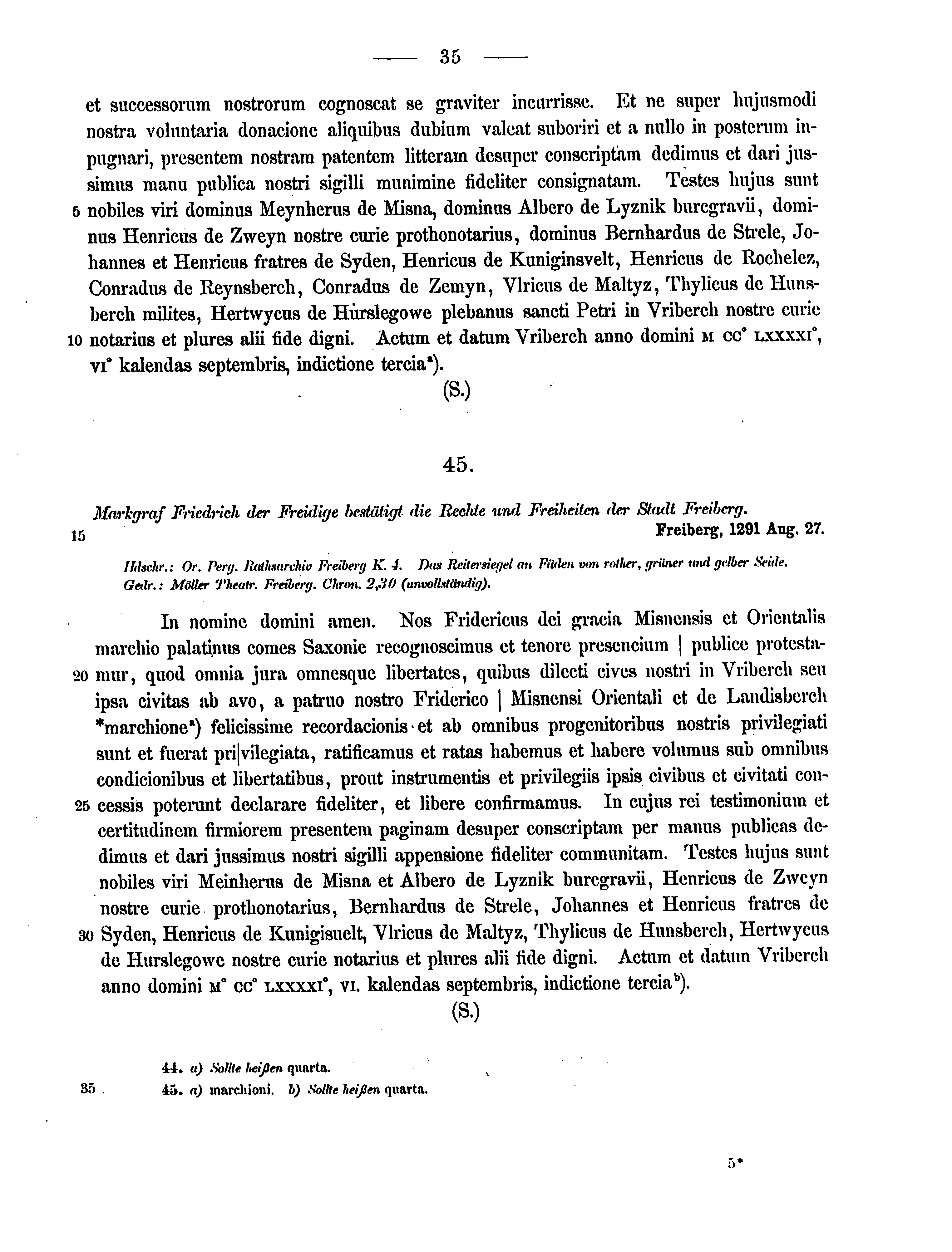 Historische Urkunde Seite 35 aus Band cds2_12