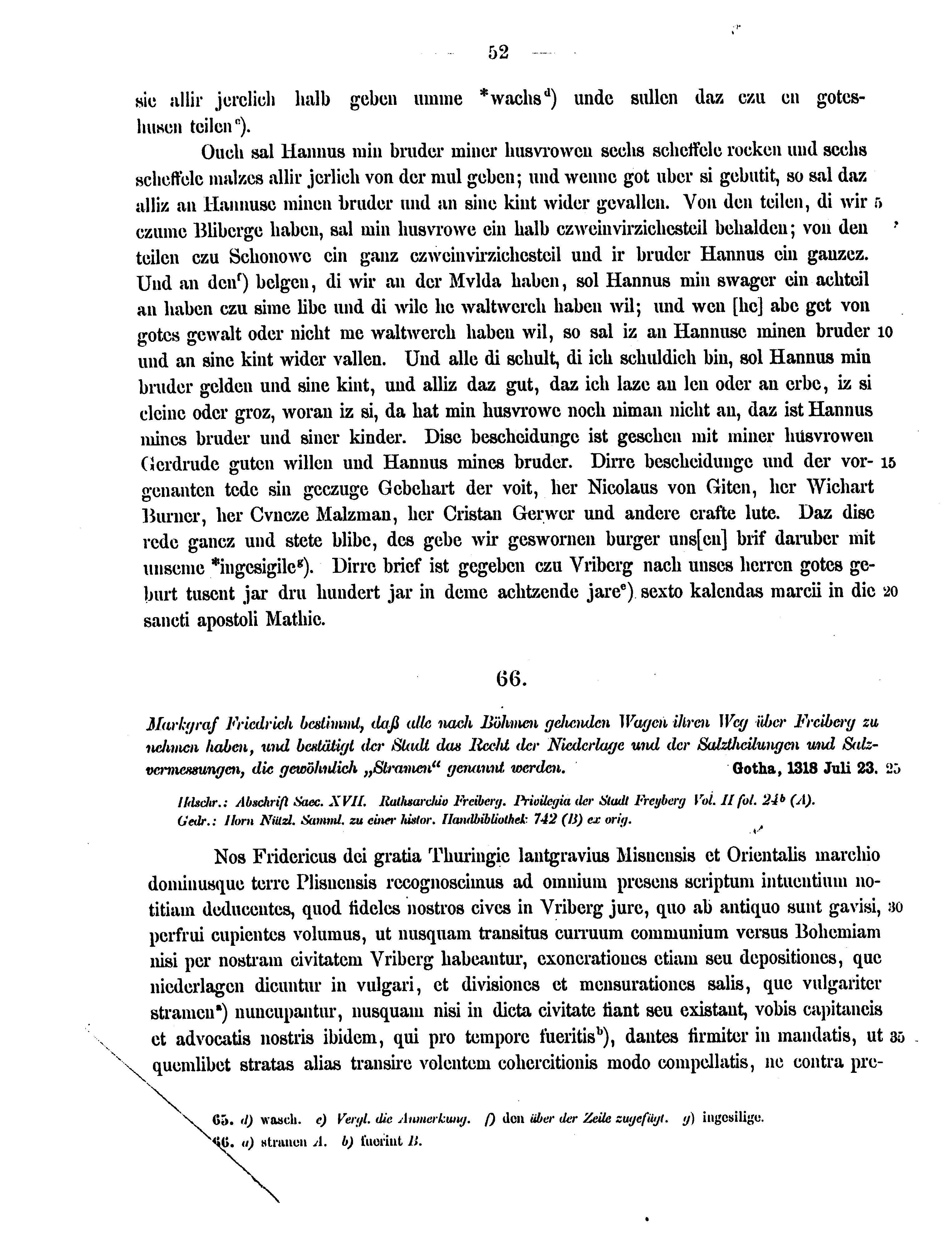 Historische Urkunde Seite 52 aus Band cds2_12