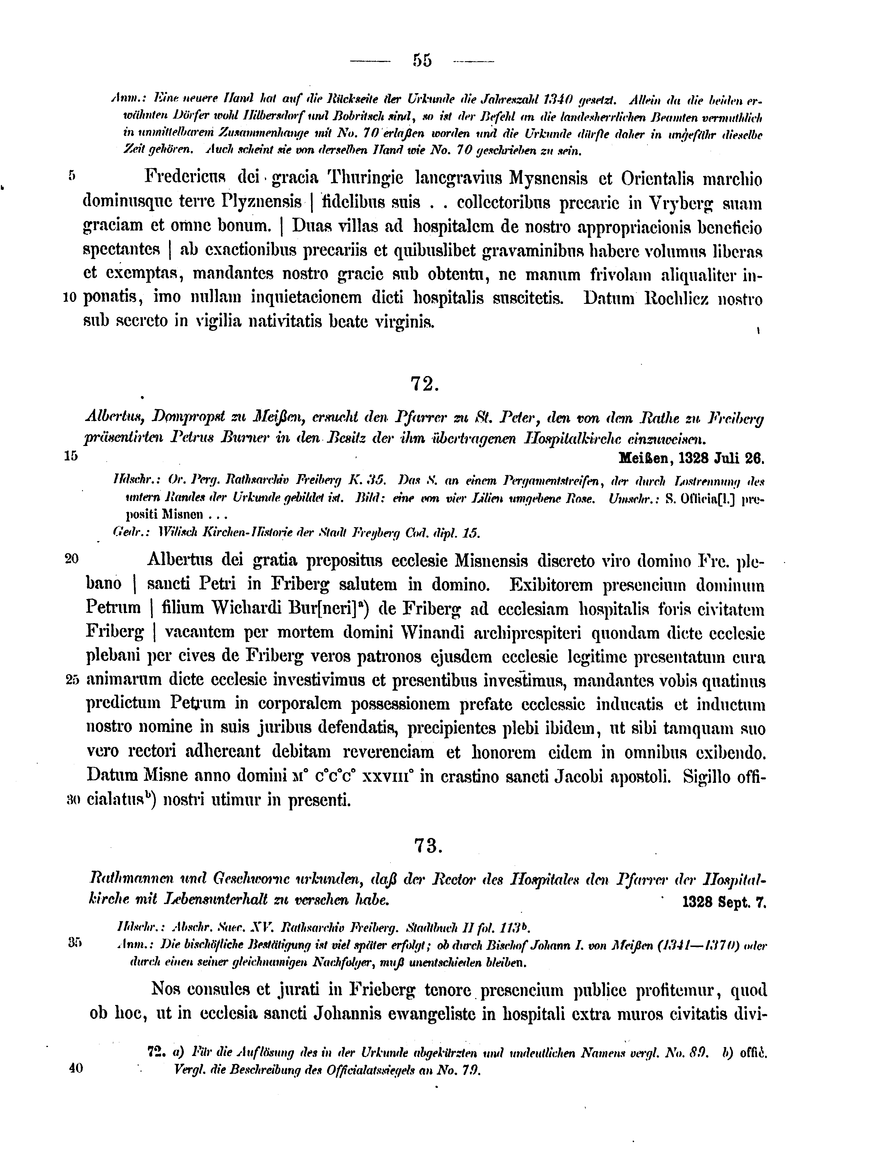 Historische Urkunde Seite 55 aus Band cds2_12