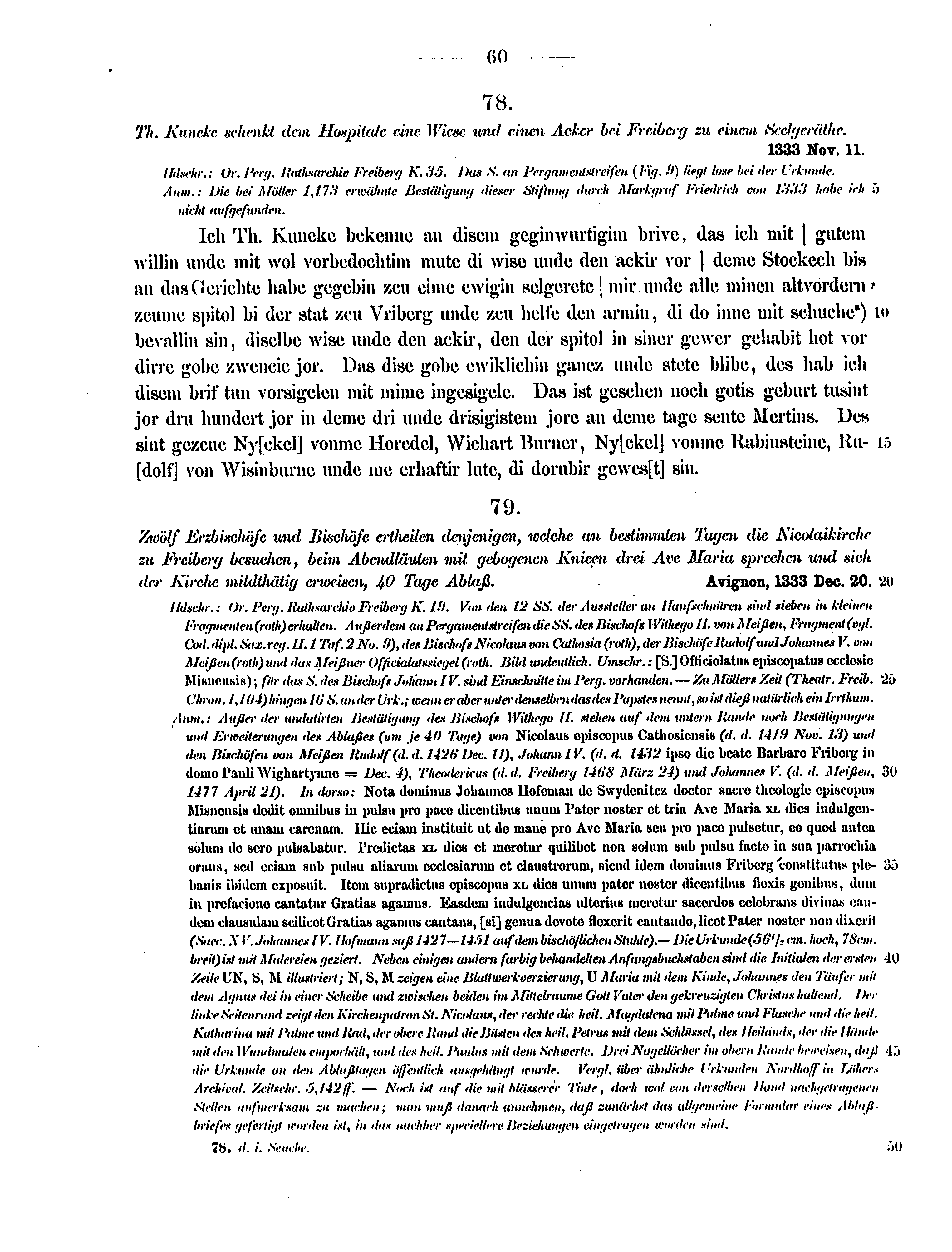 Historische Urkunde Seite 60 aus Band cds2_12