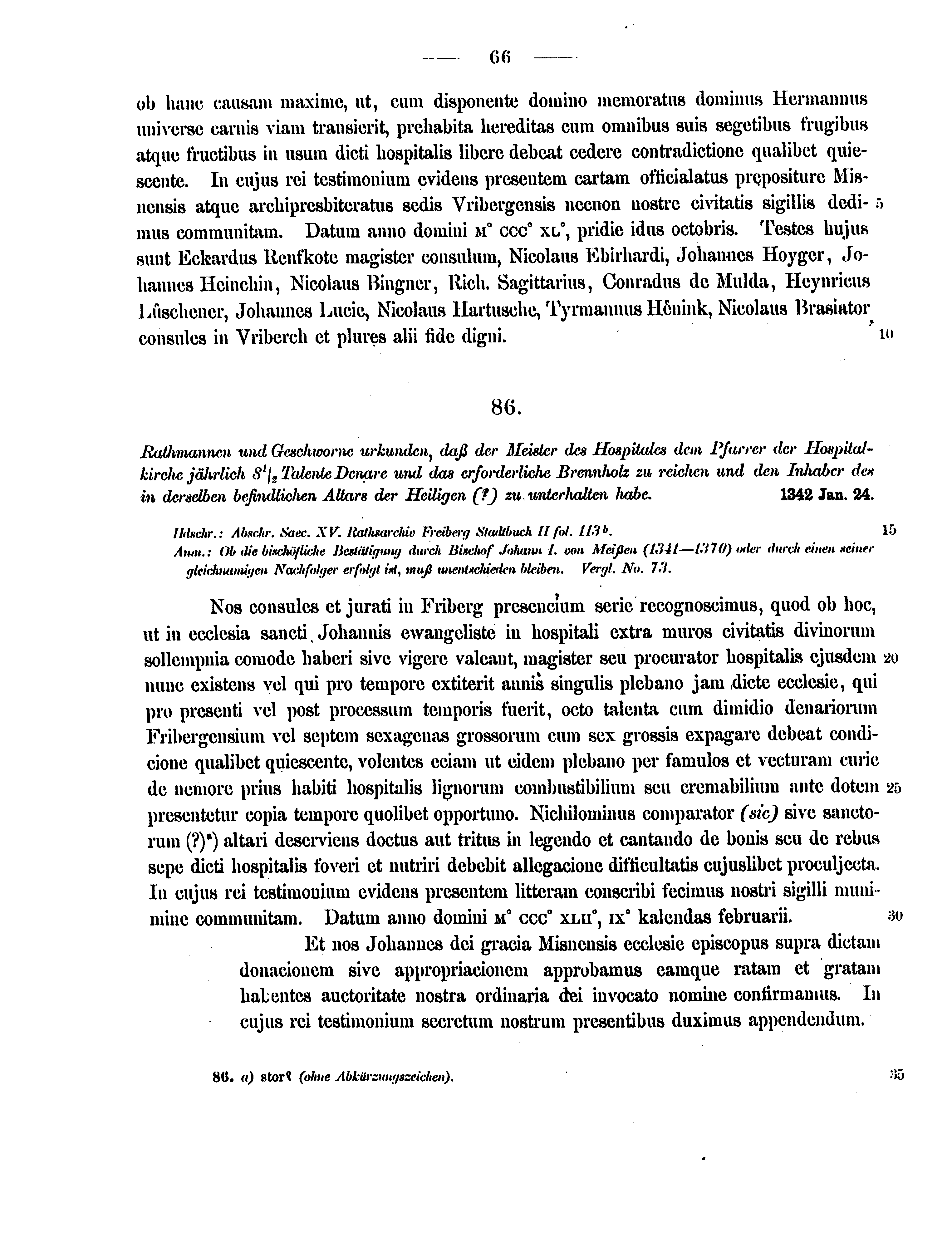 Historische Urkunde Seite 66 aus Band cds2_12
