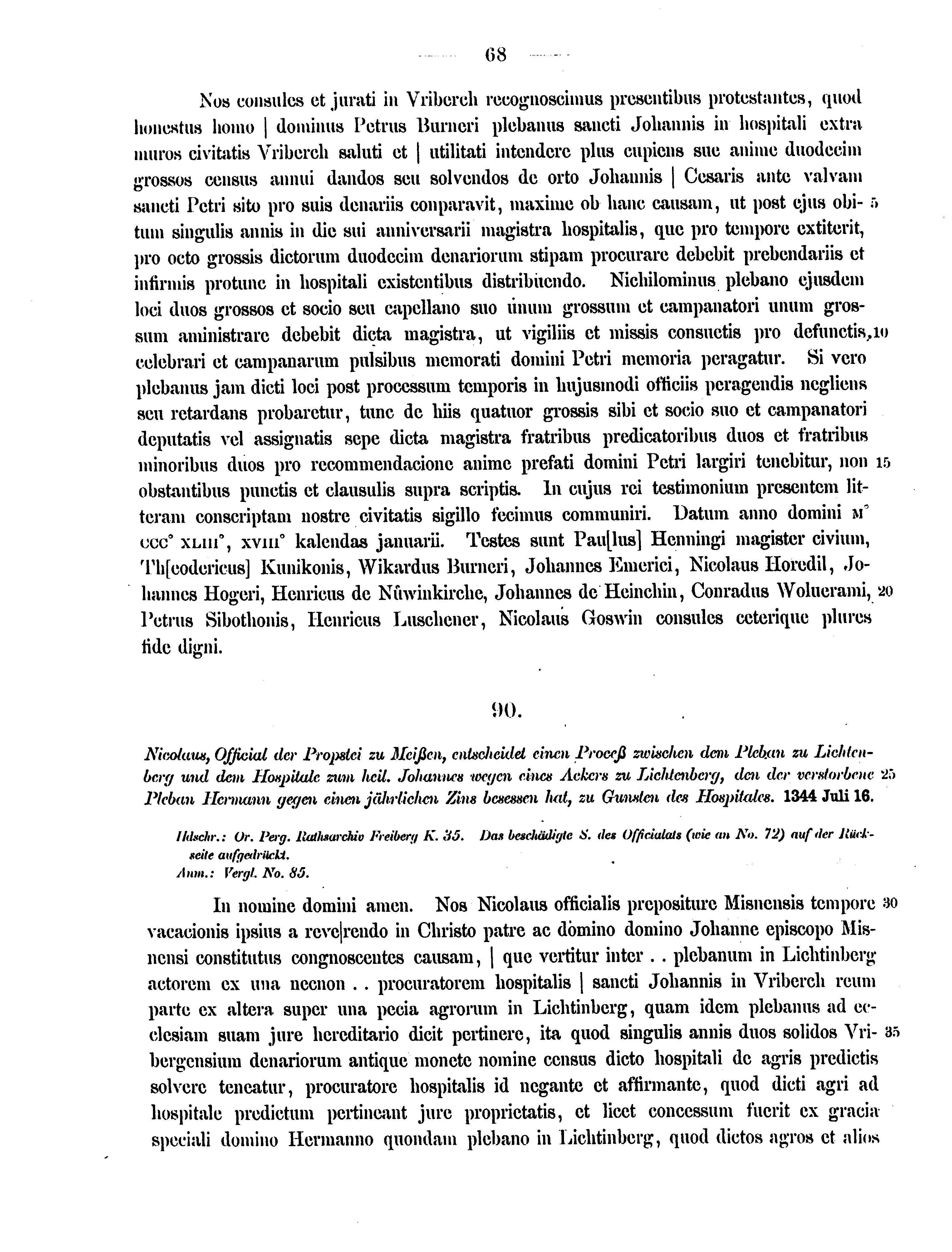 Historische Urkunde Seite 68 aus Band cds2_12