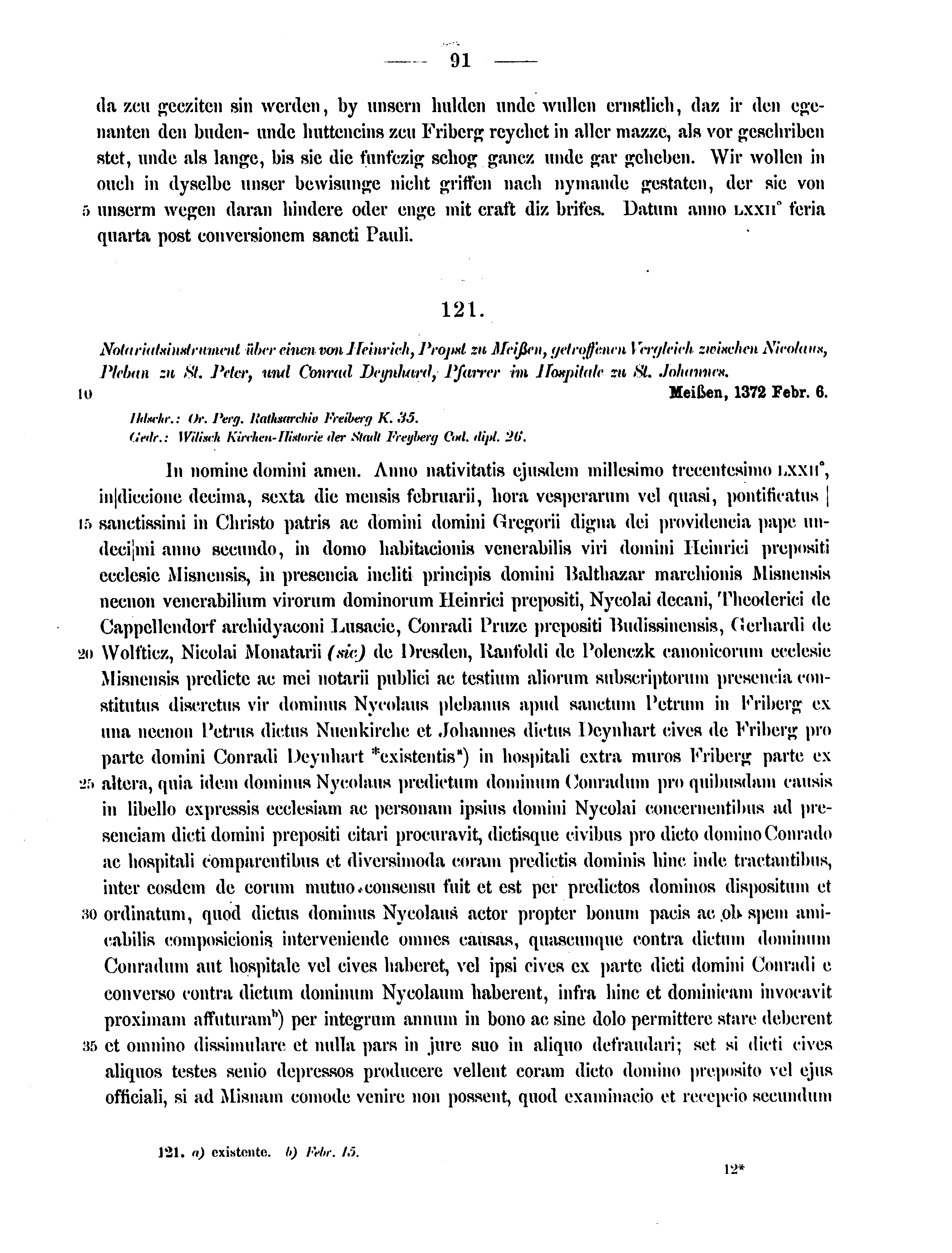 Historische Urkunde Seite 91 aus Band cds2_12