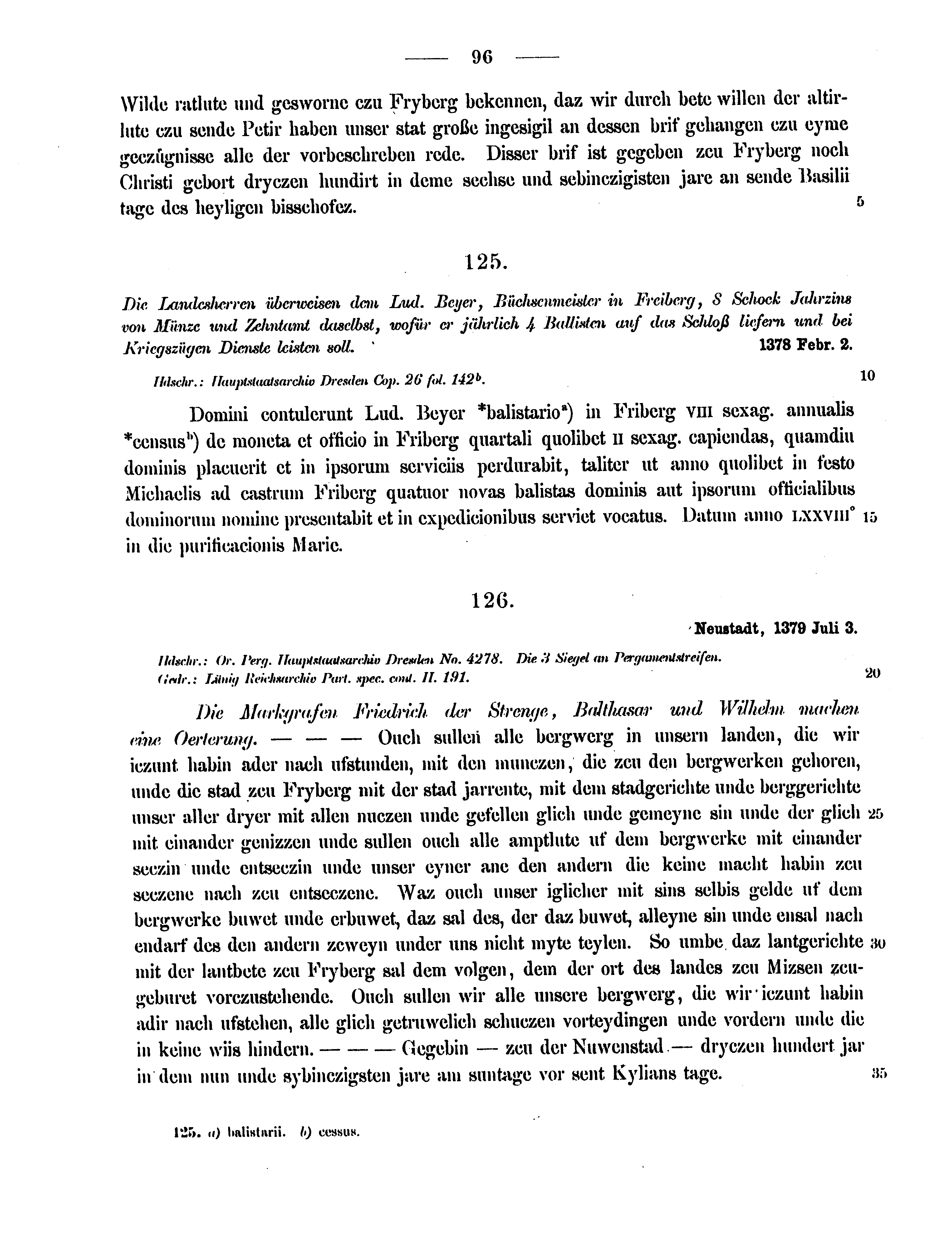 Historische Urkunde Seite 96 aus Band cds2_12