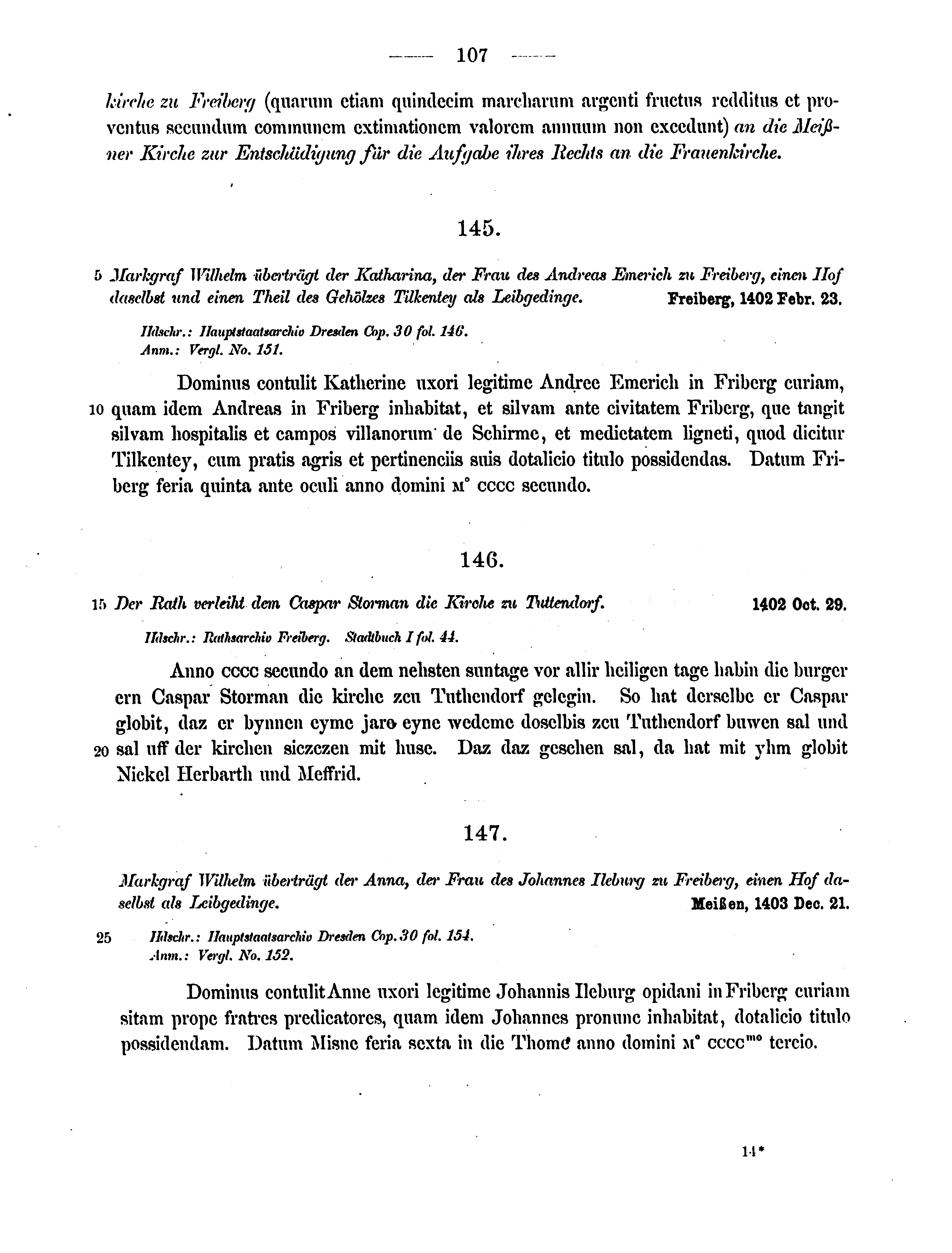 Historische Urkunde Seite 107 aus Band cds2_12