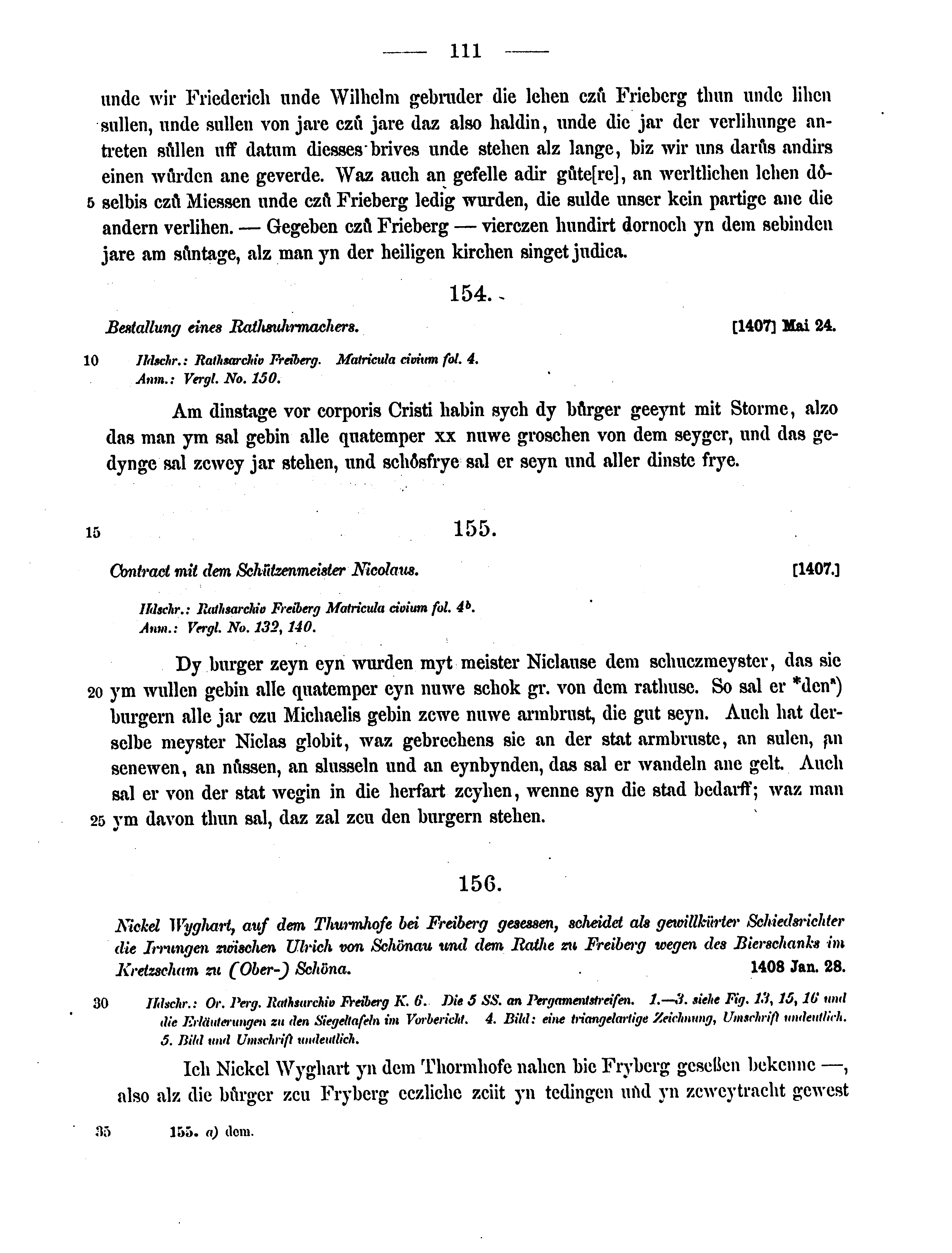 Historische Urkunde Seite 111 aus Band cds2_12