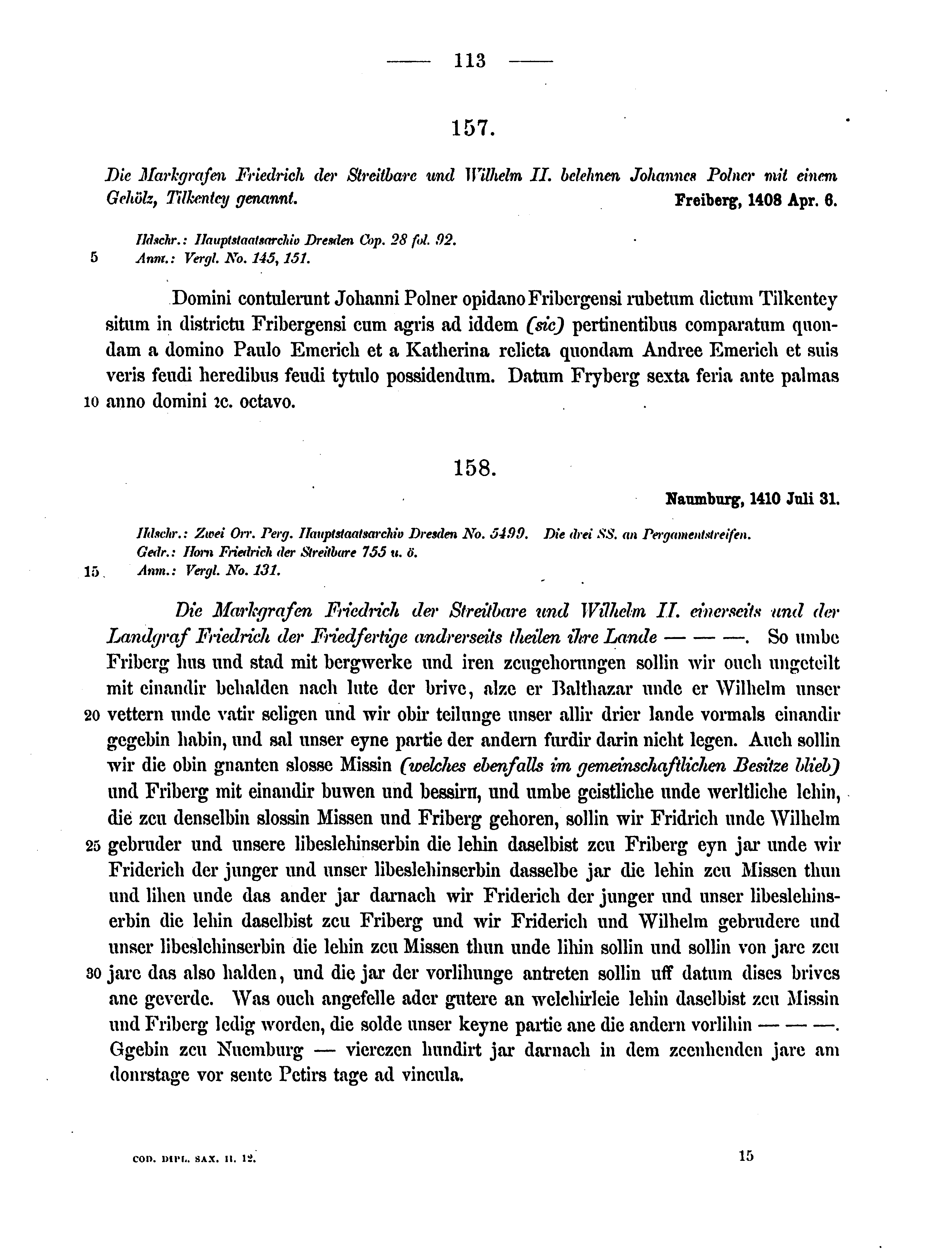 Historische Urkunde Seite 113 aus Band cds2_12