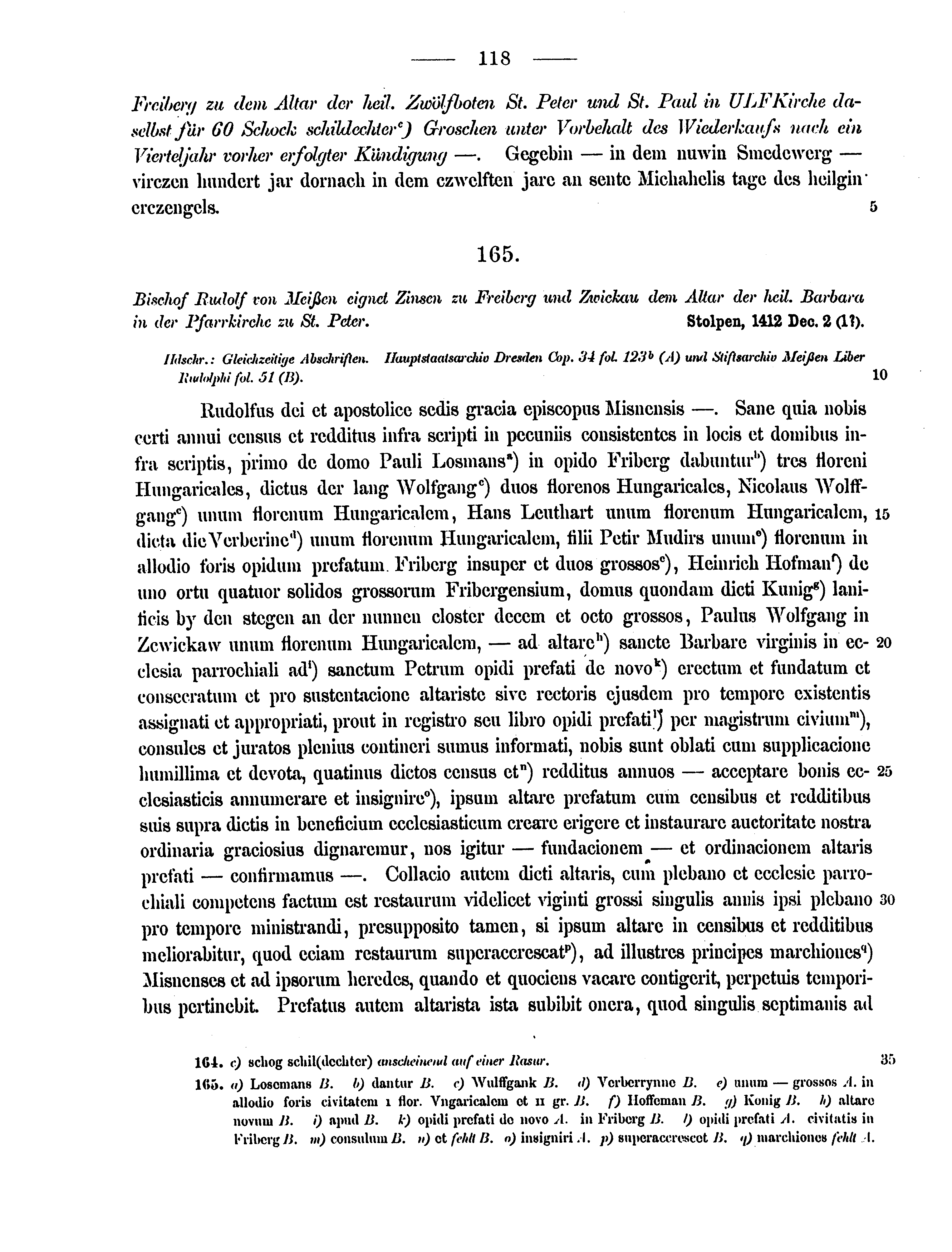 Historische Urkunde Seite 118 aus Band cds2_12