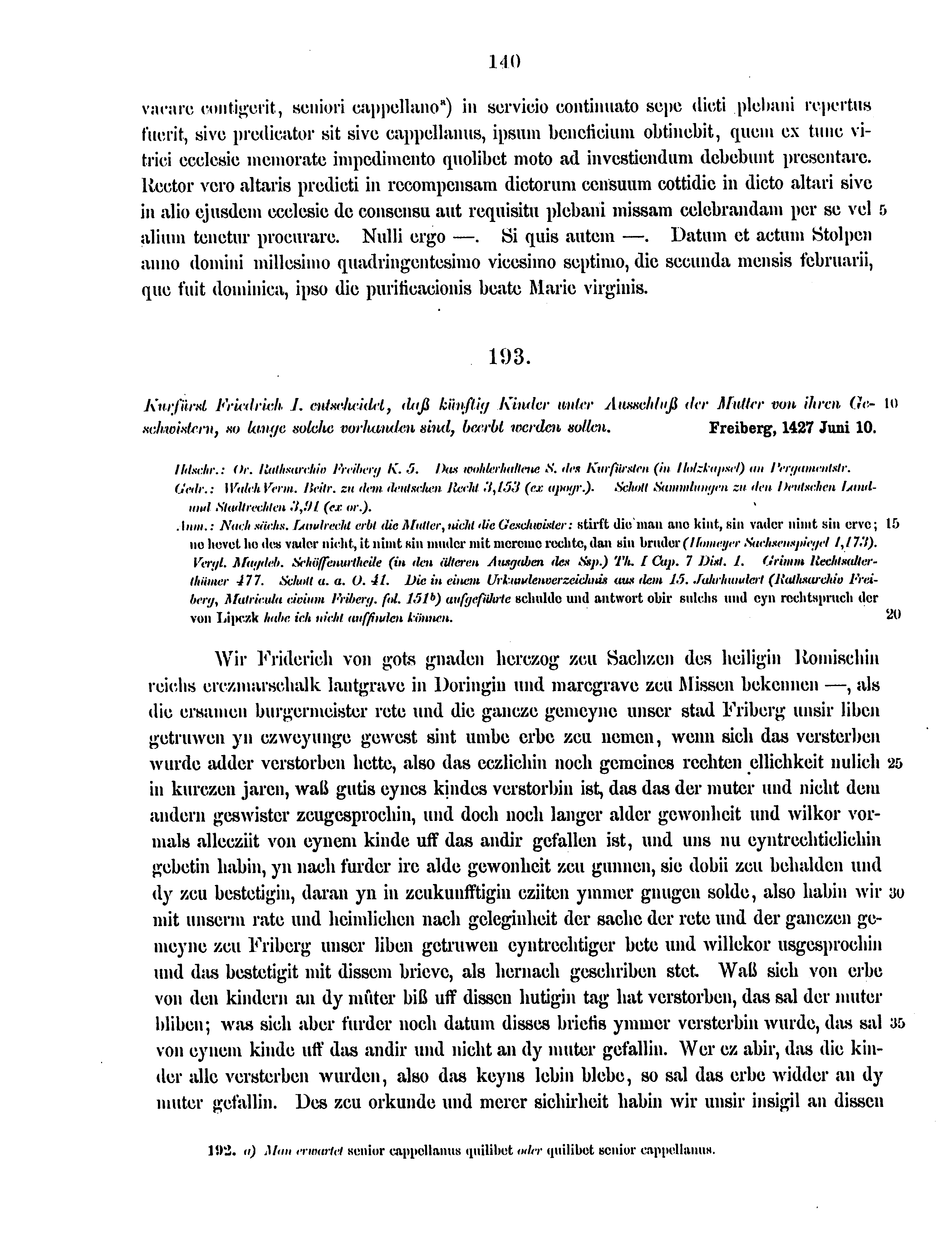 Historische Urkunde Seite 140 aus Band cds2_12