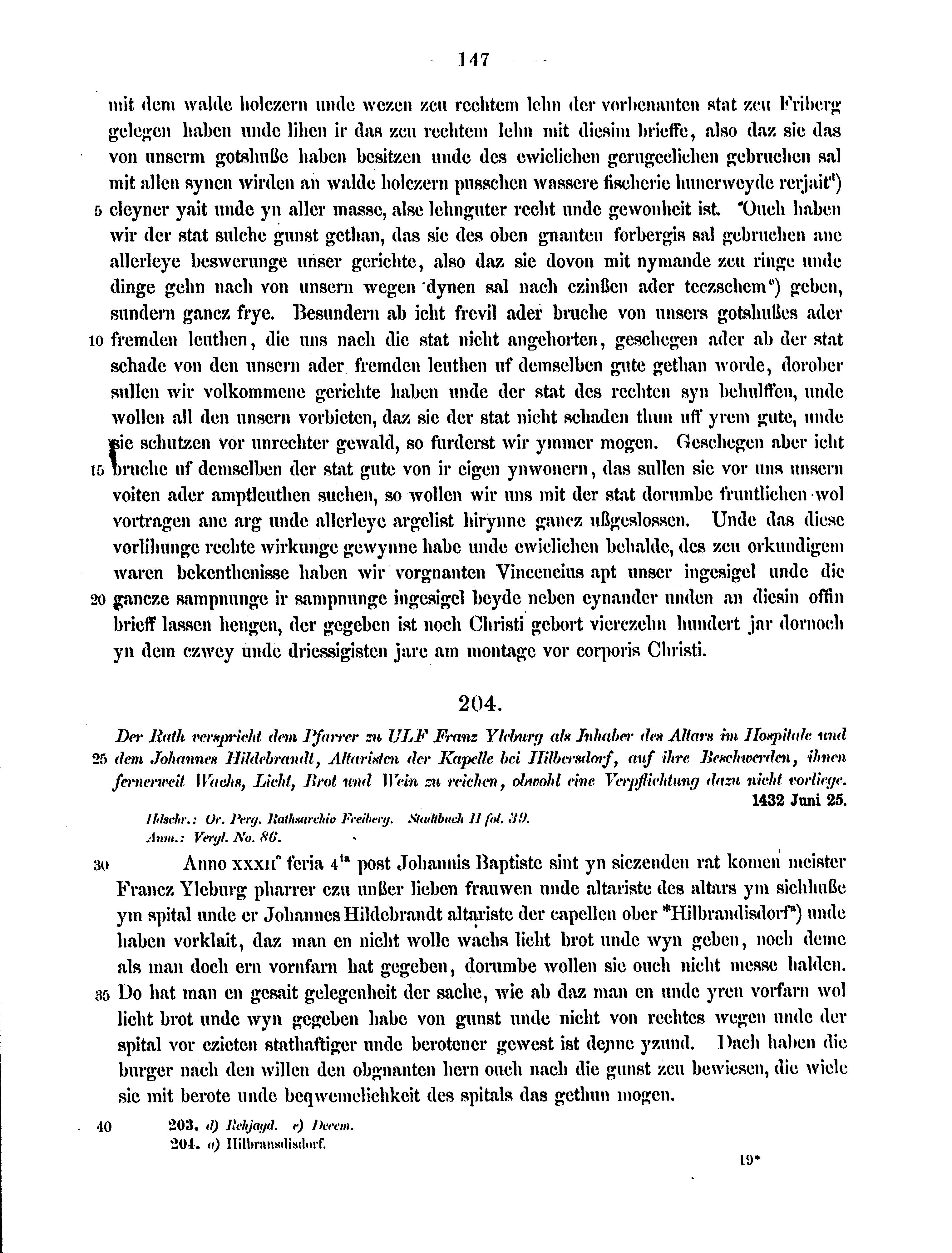 Historische Urkunde Seite 147 aus Band cds2_12