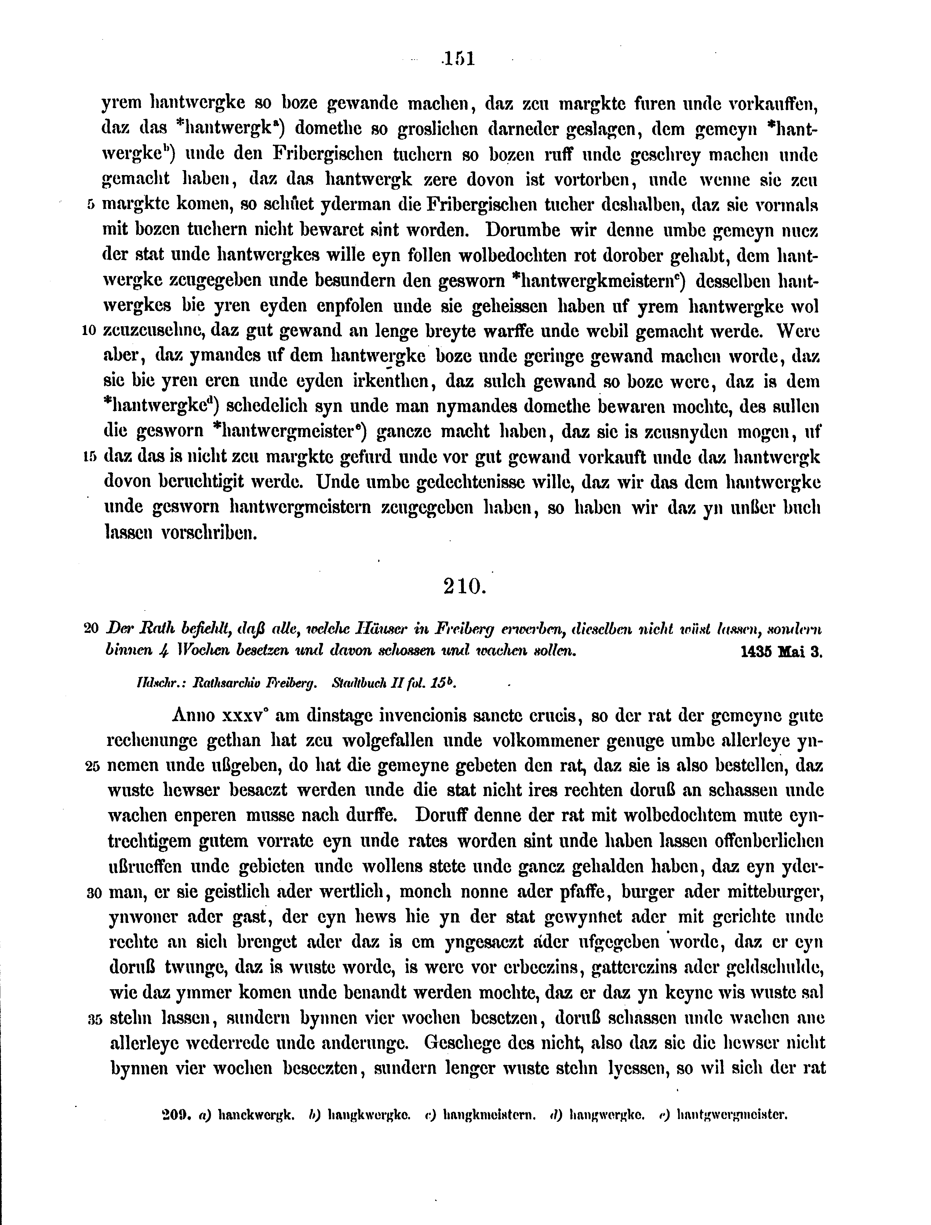 Historische Urkunde Seite 151 aus Band cds2_12