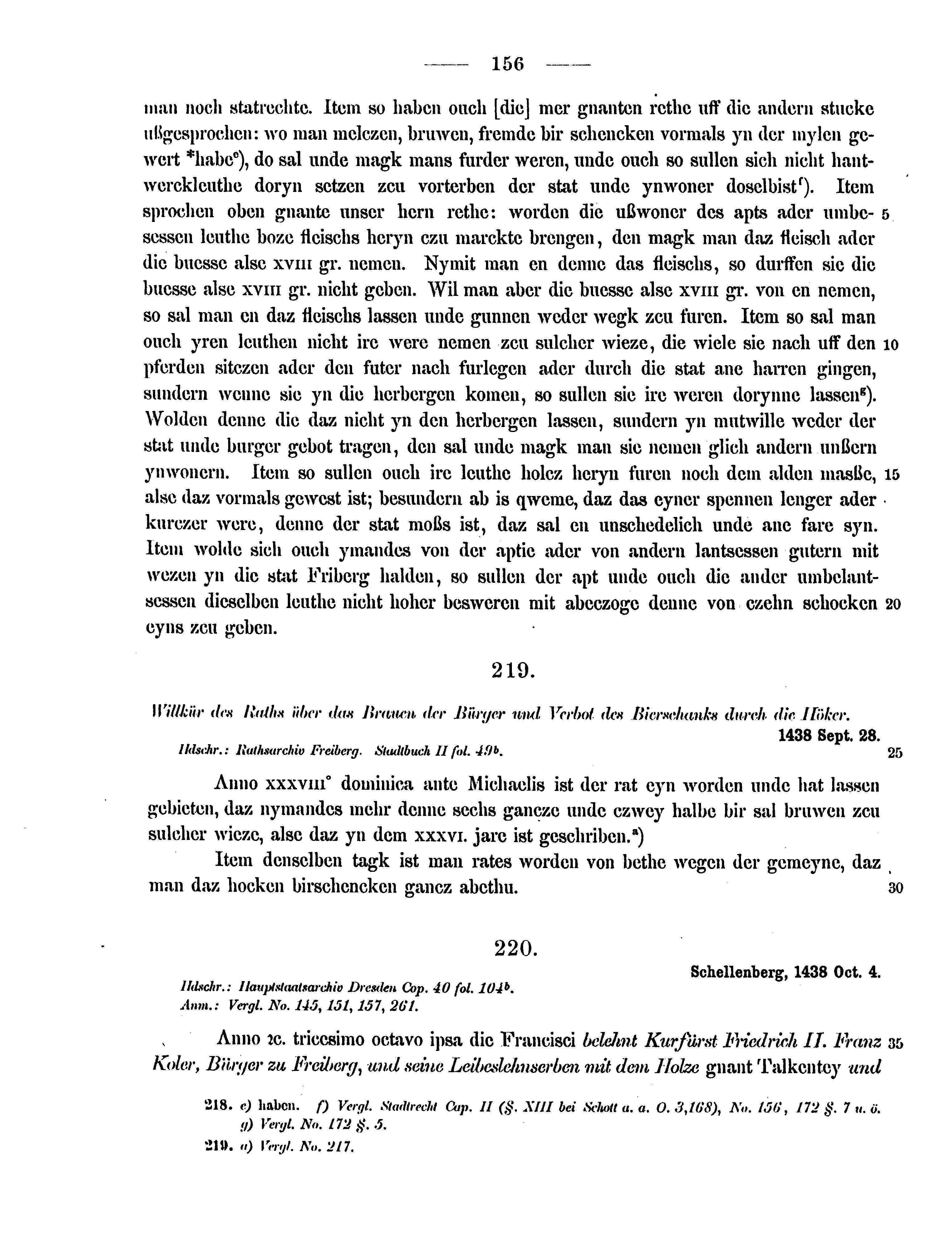 Historische Urkunde Seite 156 aus Band cds2_12