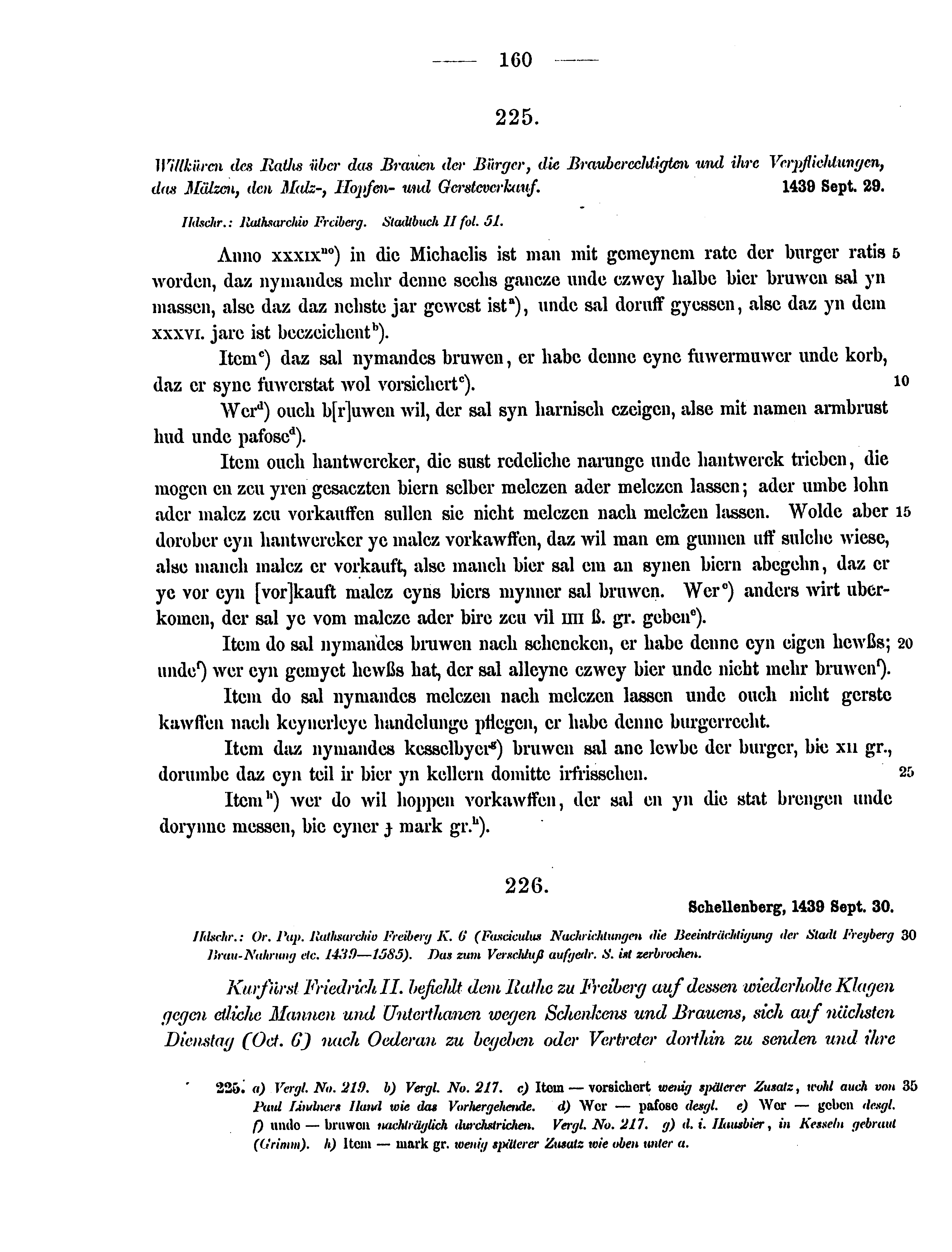 Historische Urkunde Seite 160 aus Band cds2_12