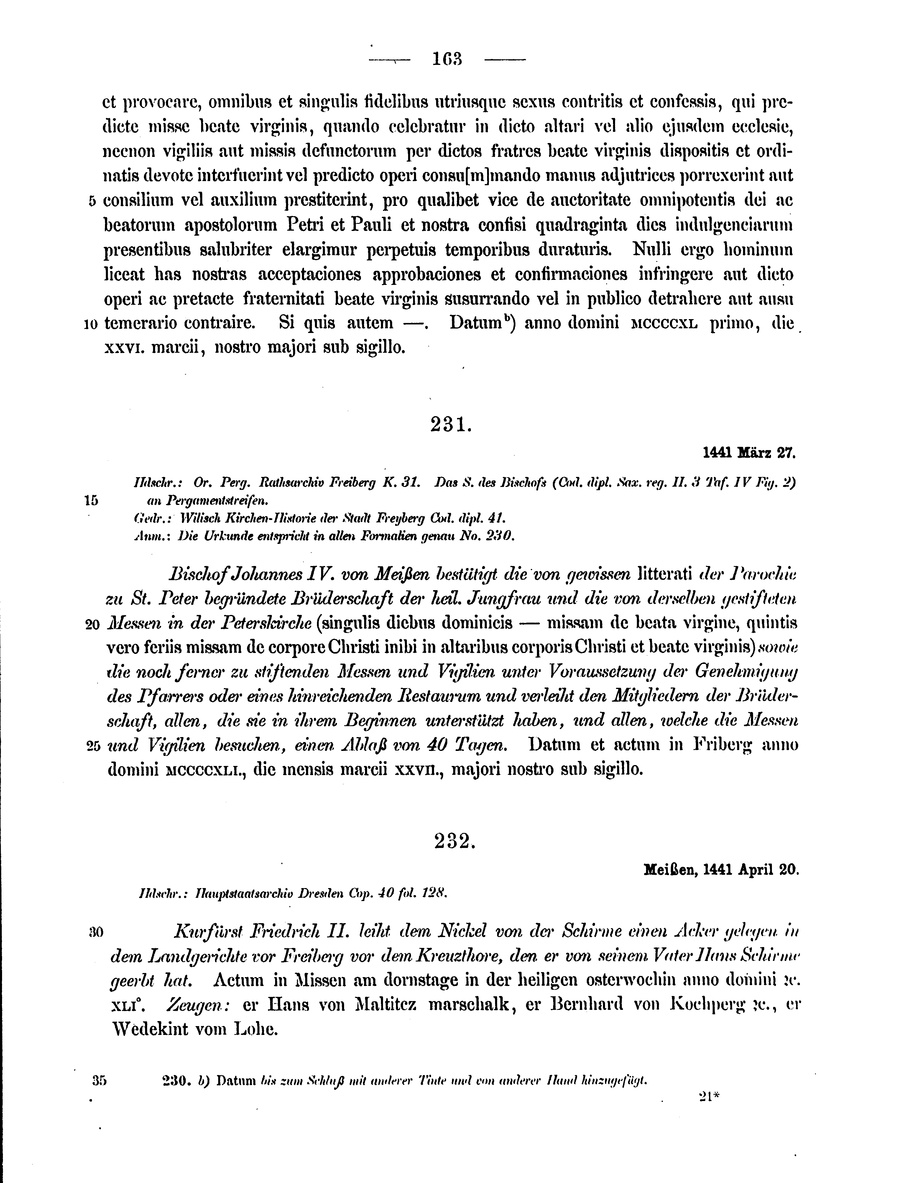 Historische Urkunde Seite 163 aus Band cds2_12