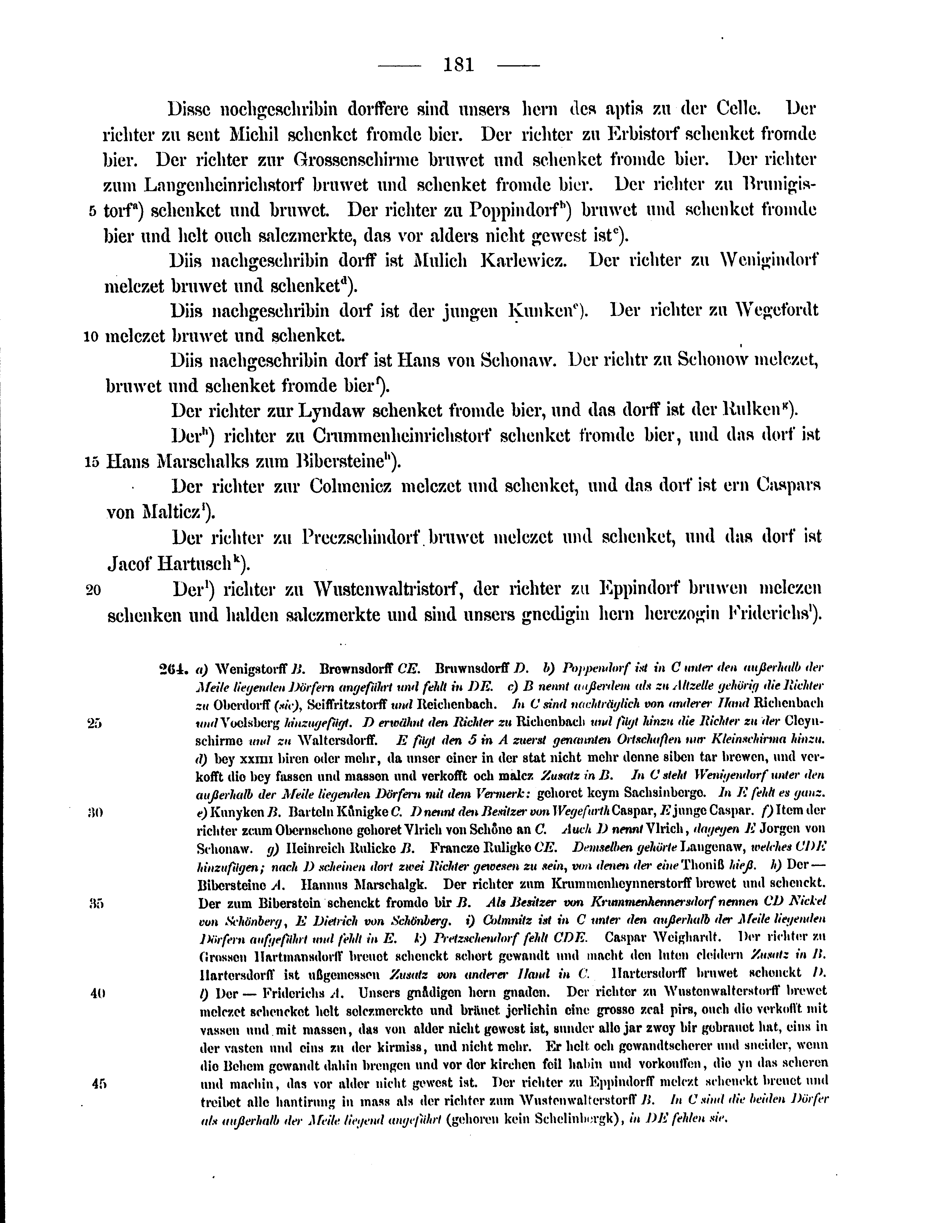 Historische Urkunde Seite 181 aus Band cds2_12