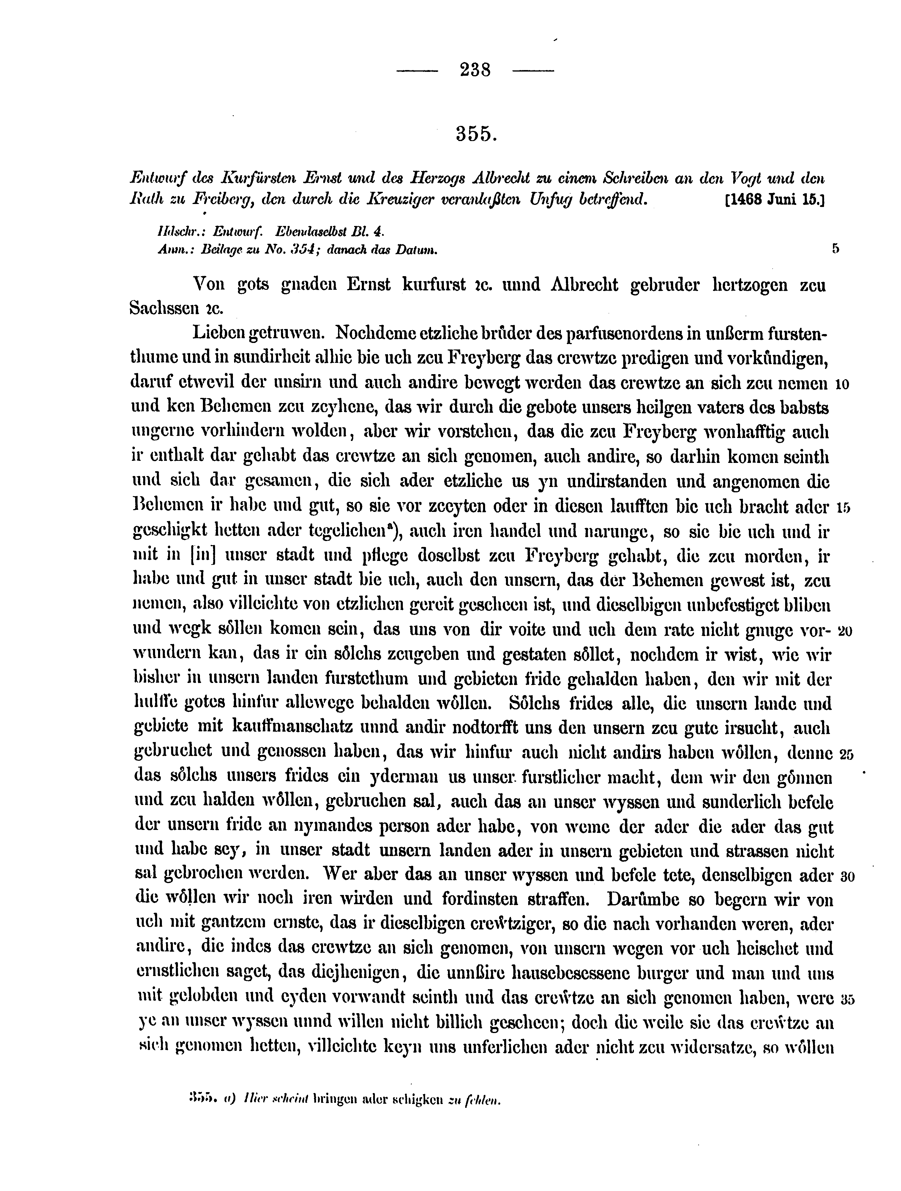 Historische Urkunde Seite 238 aus Band cds2_12