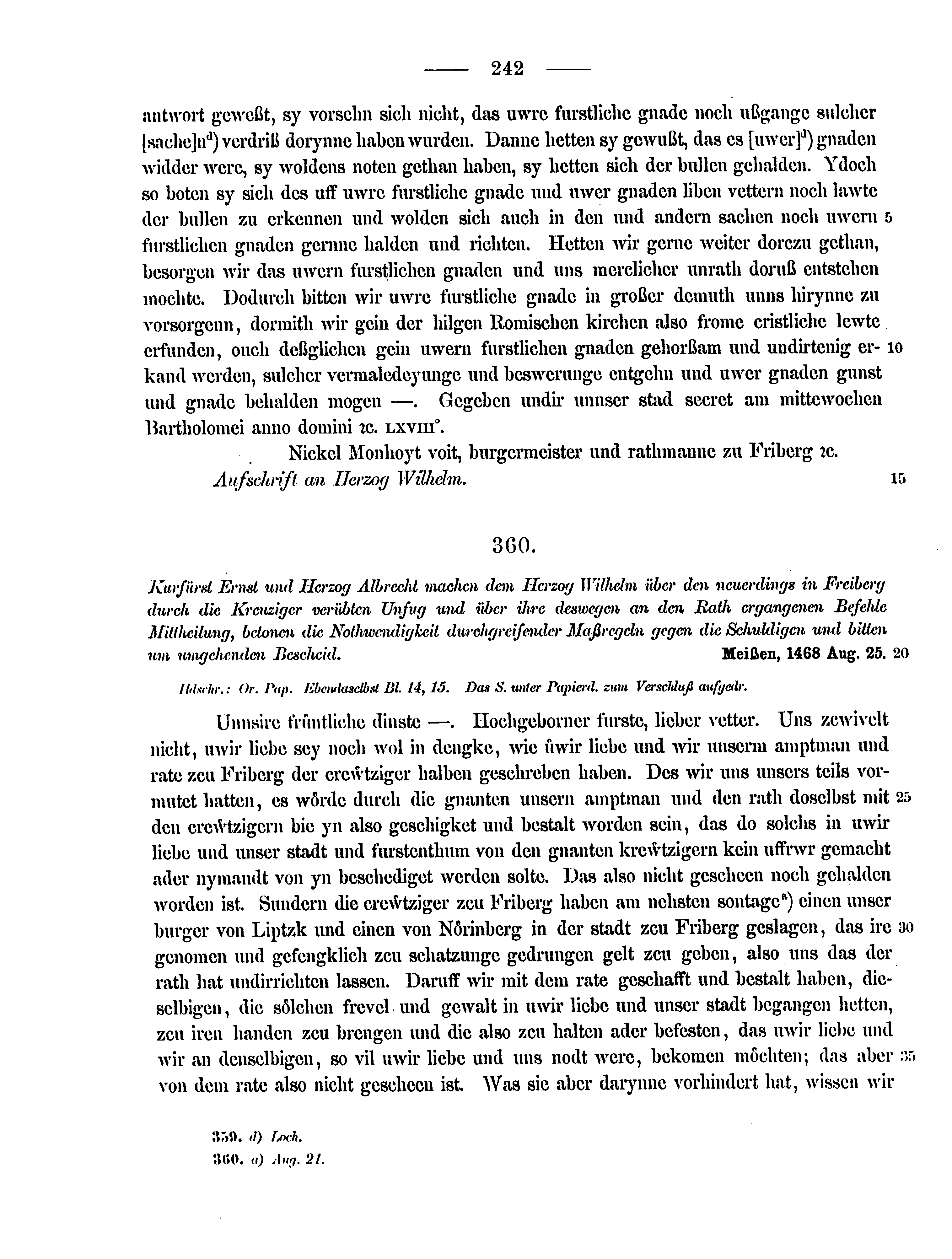 Historische Urkunde Seite 242 aus Band cds2_12