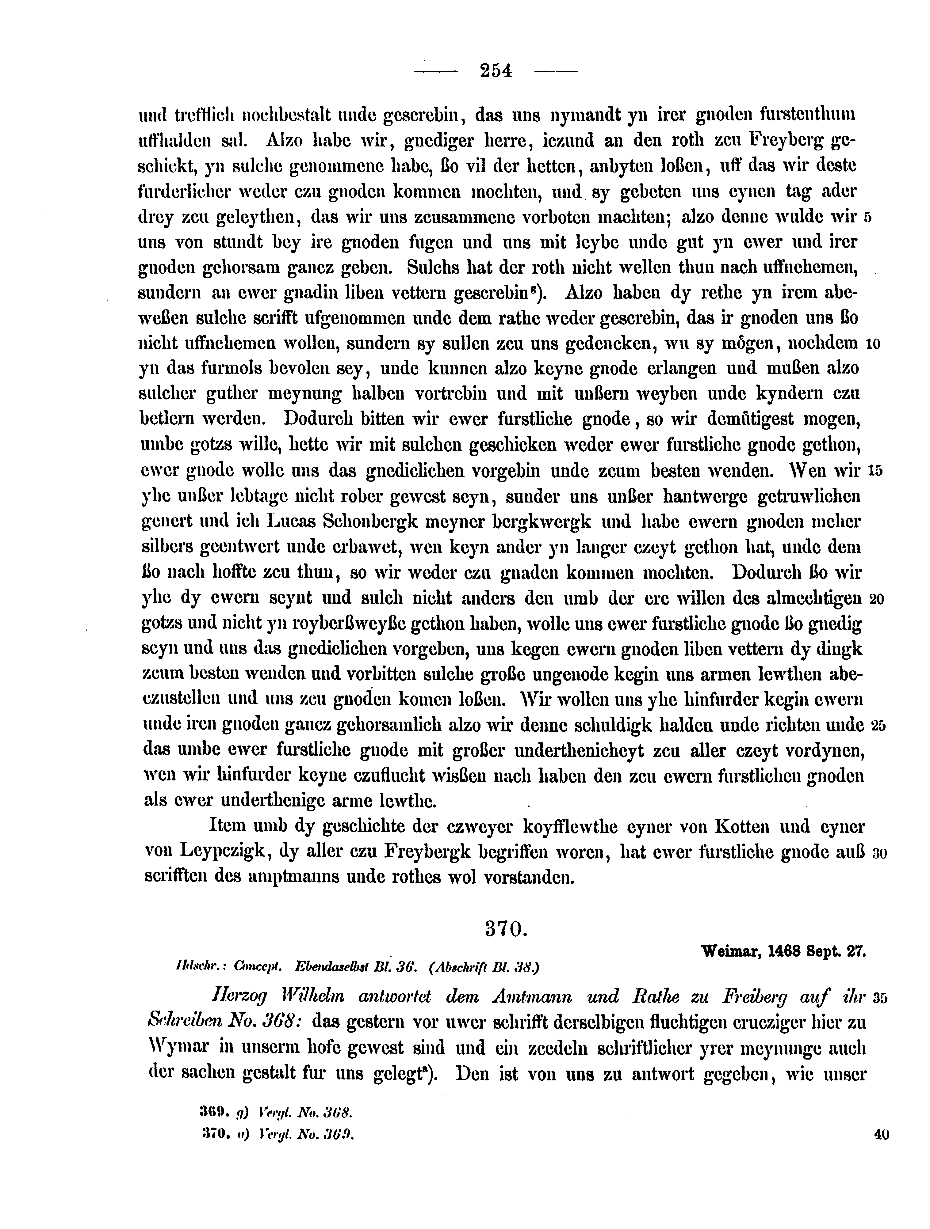 Historische Urkunde Seite 254 aus Band cds2_12