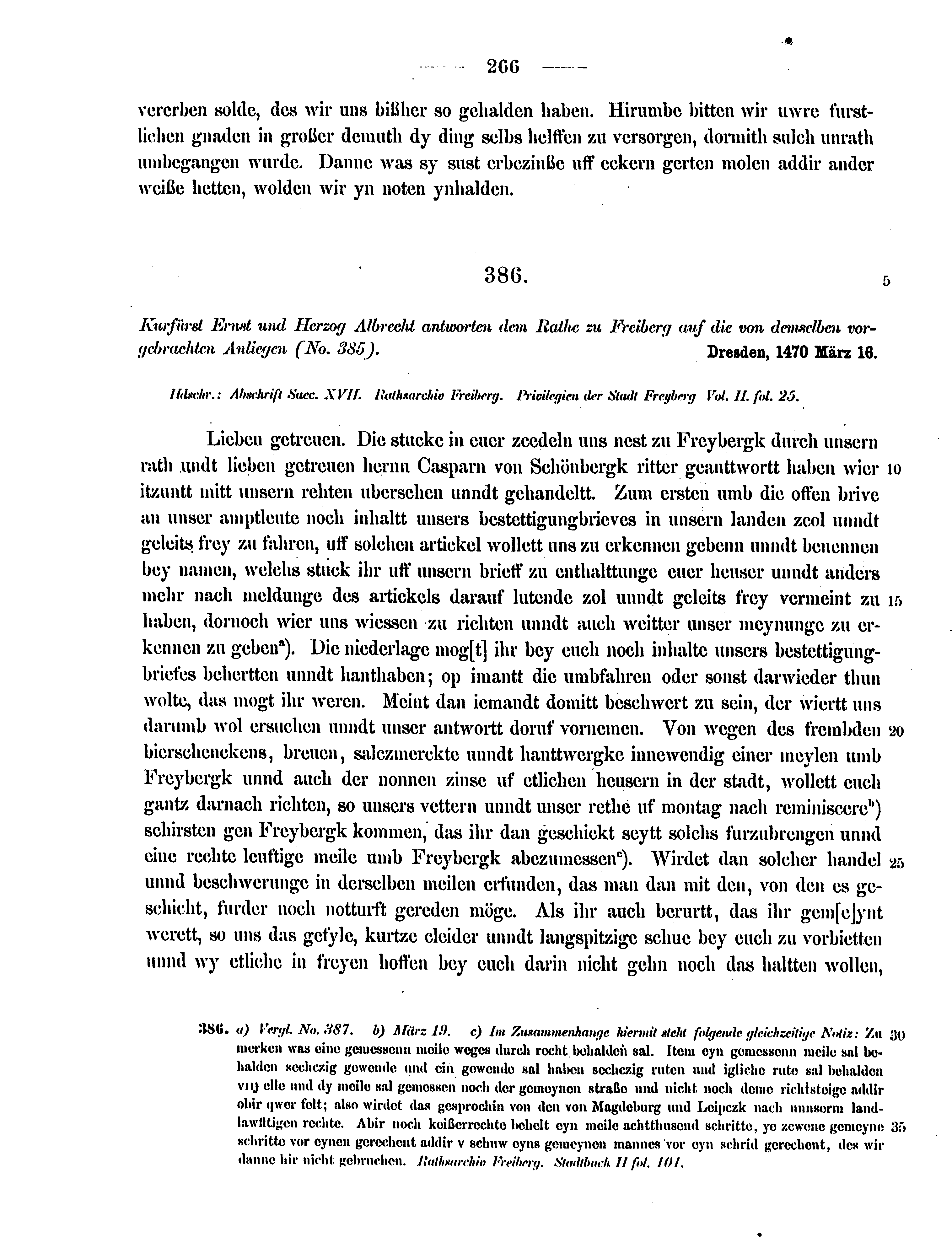 Historische Urkunde Seite 266 aus Band cds2_12